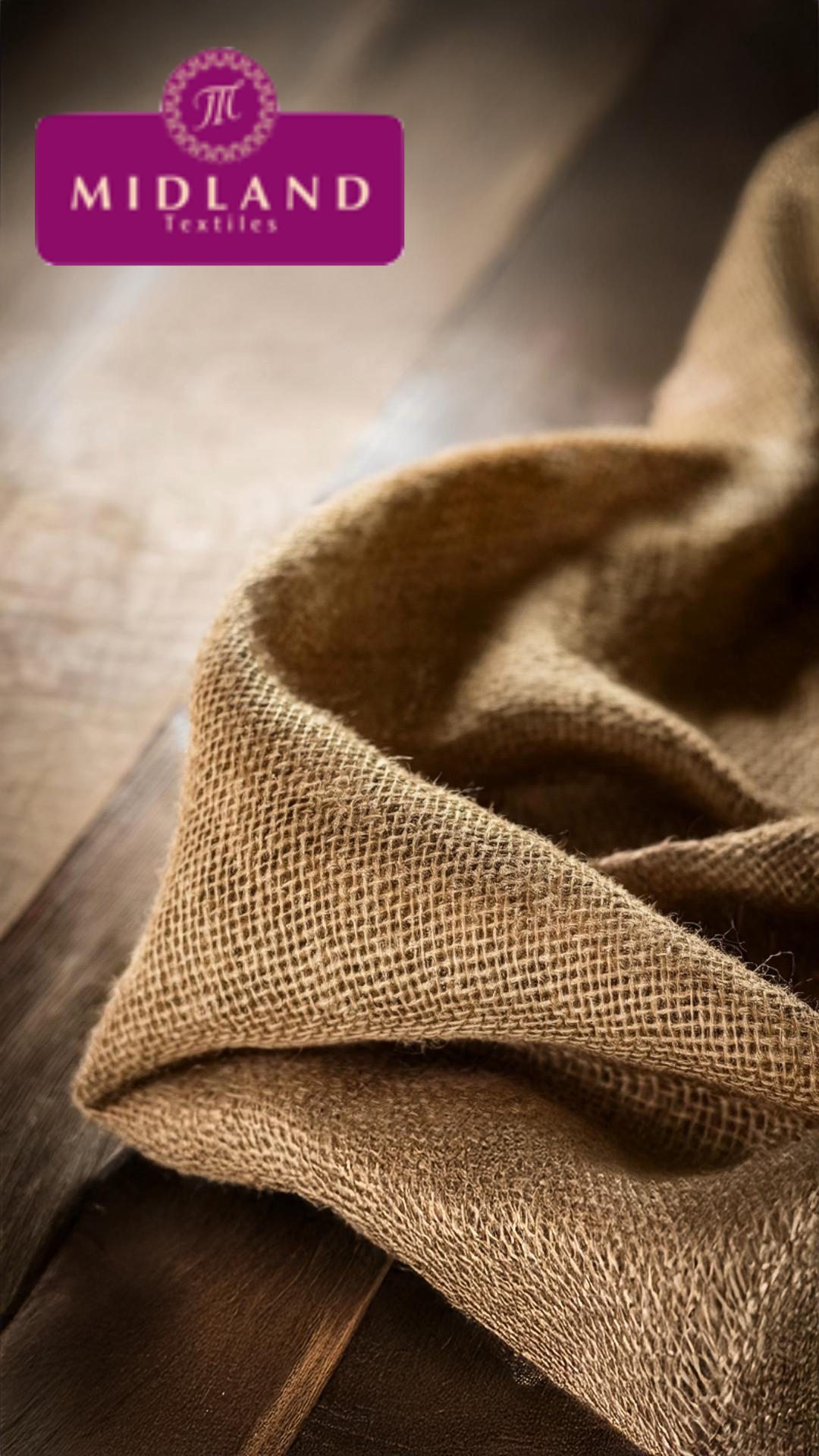 Hessian Jute 40' Wide ideal for craft, bags-sacks-cloths and upholstery M50 Mtex