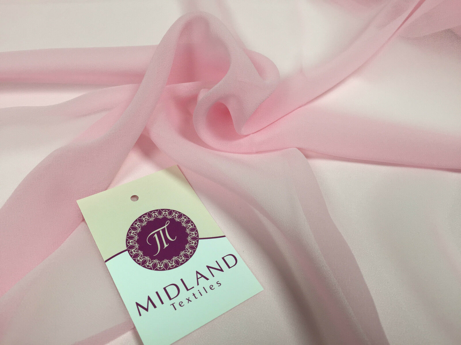 Moss Crepe Chiffon Sheer Fabric Semi-Transparent 44' 100% Polyester M430 Mtex