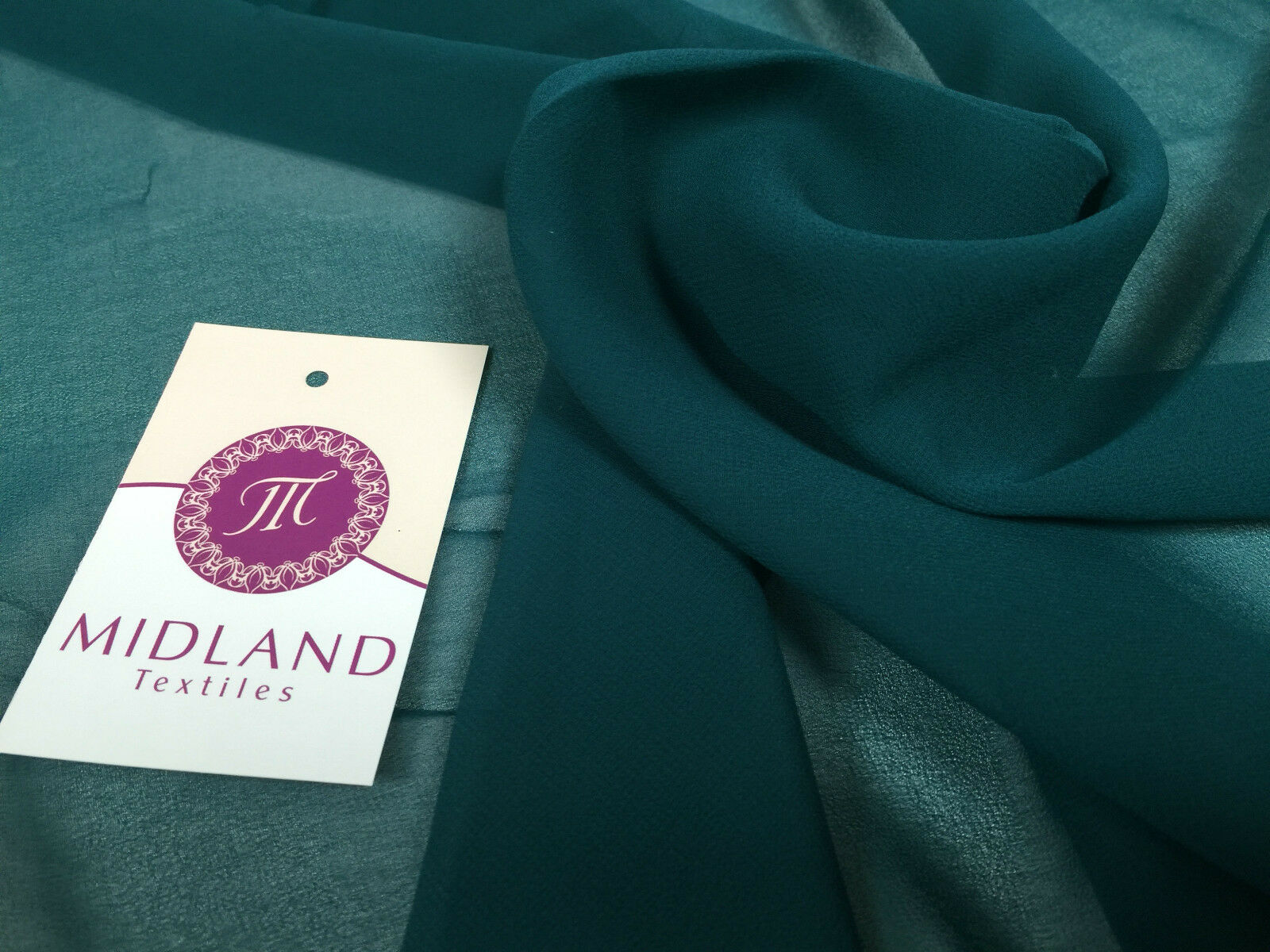 Moss Crepe Chiffon Sheer Fabric Semi-Transparent 44' 100% Polyester M430 Mtex