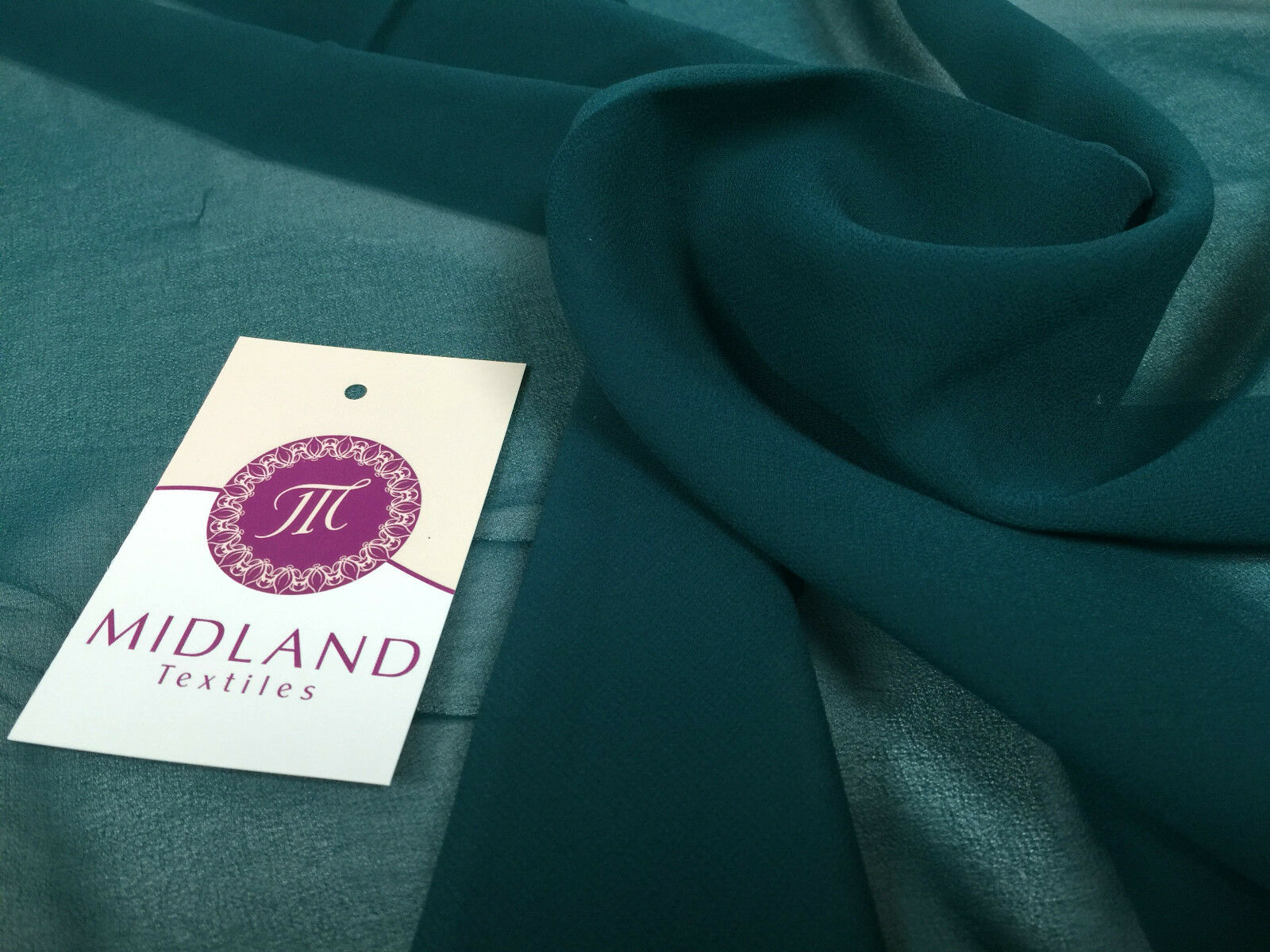 Moss Crepe Chiffon Sheer Fabric Semi-Transparent 44' 100% Polyester M430 Mtex