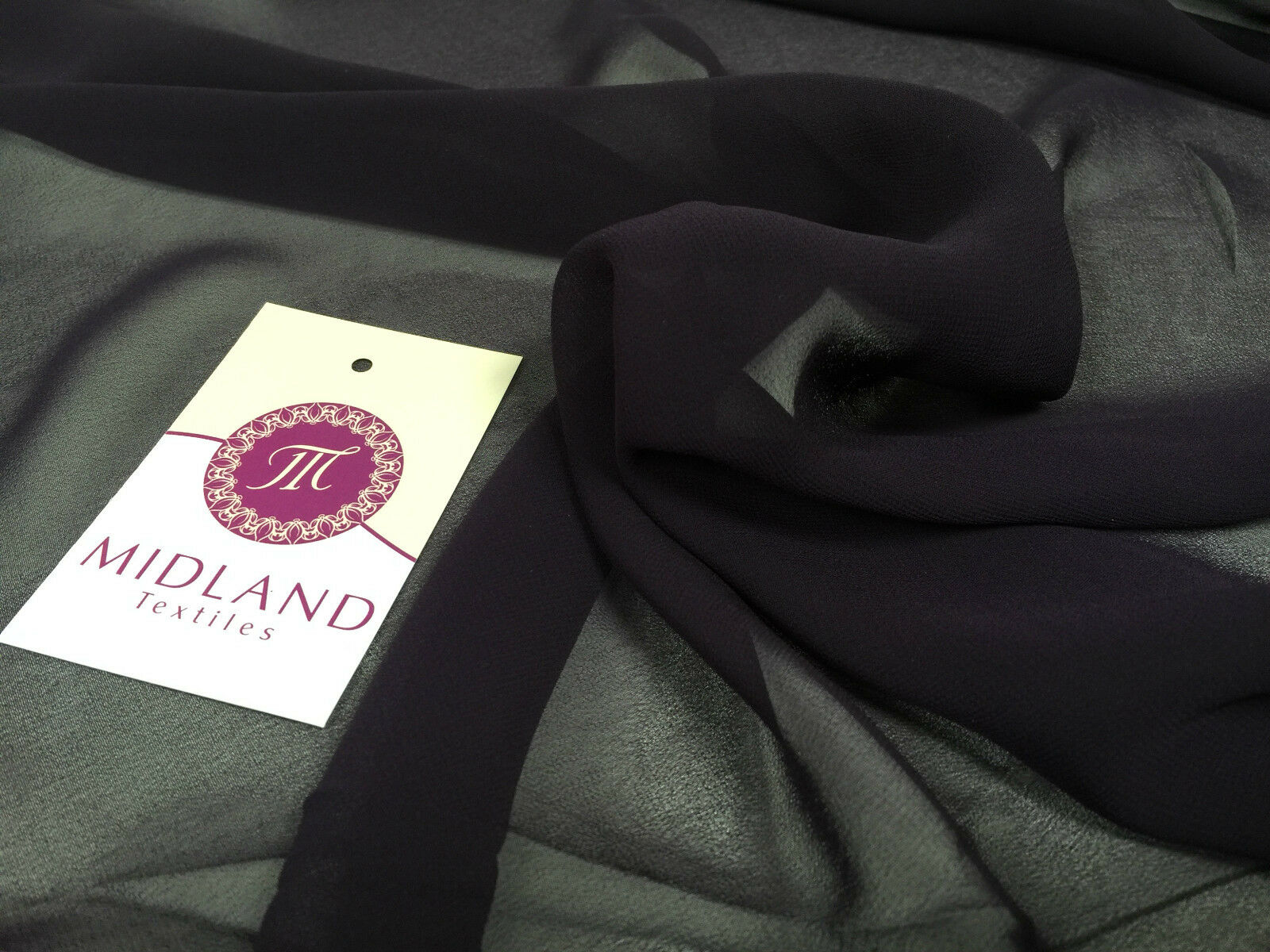 Moss Crepe Chiffon Sheer Fabric Semi-Transparent 44' 100% Polyester M430 Mtex