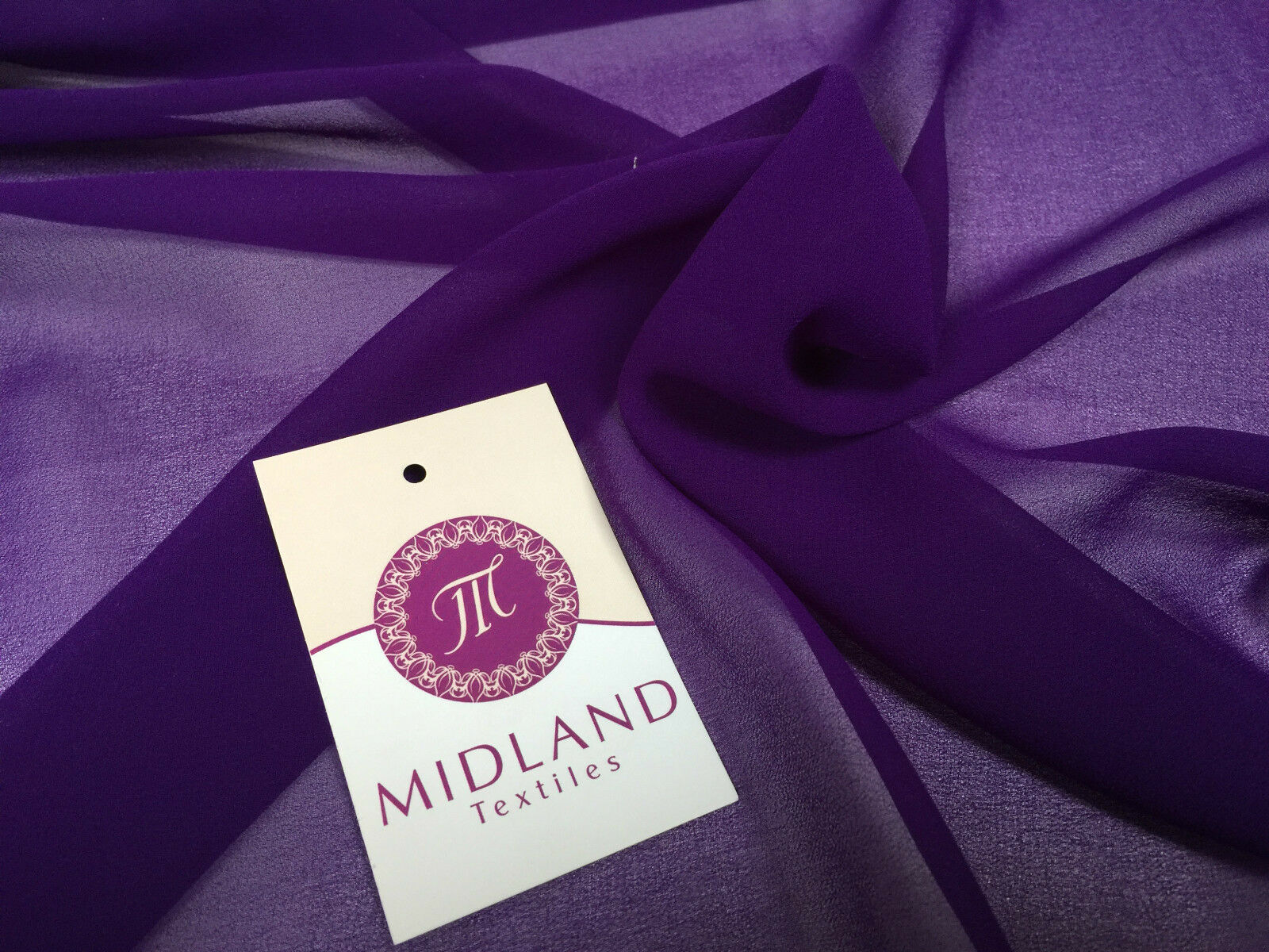 Moss Crepe Chiffon Sheer Fabric Semi-Transparent 44' 100% Polyester M430 Mtex