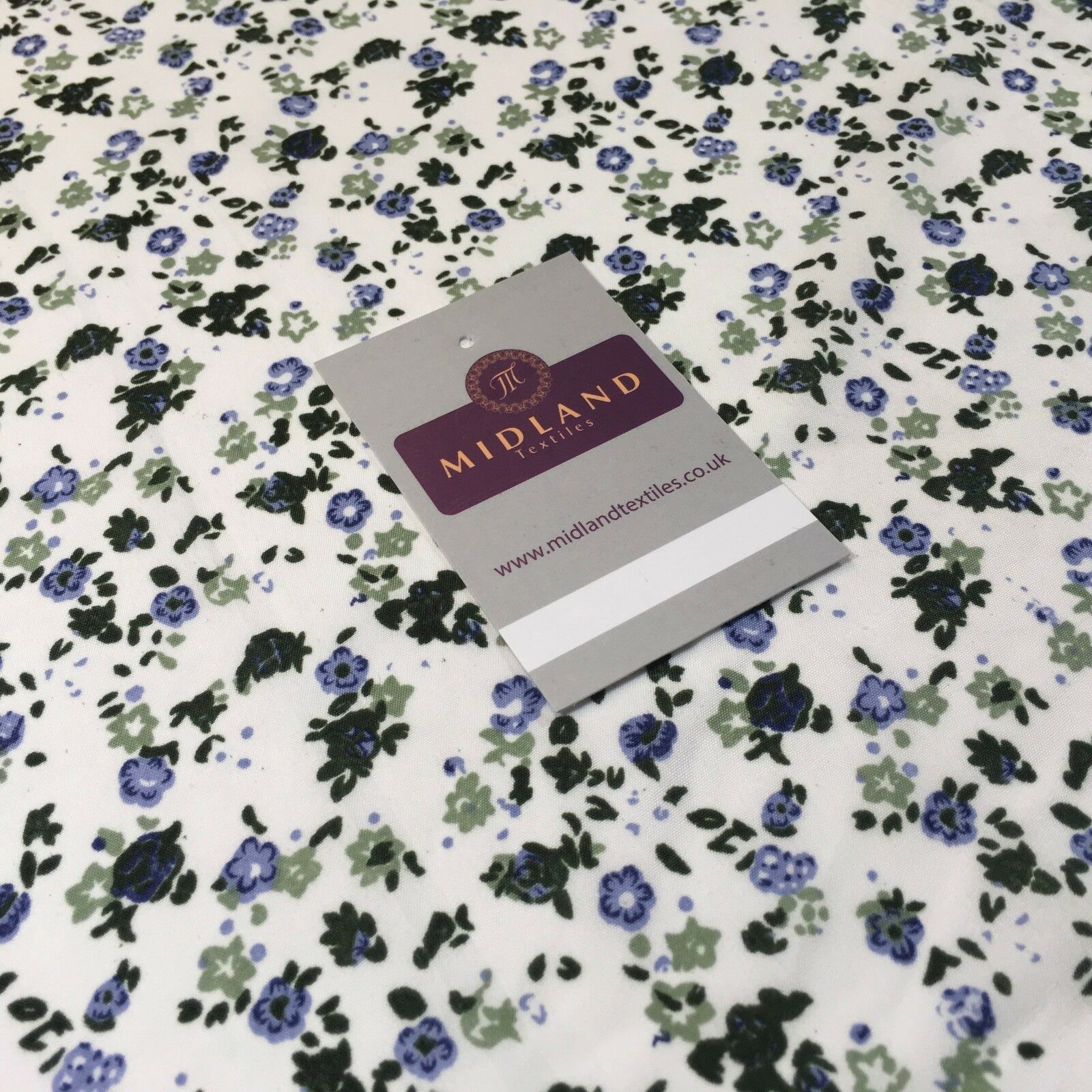 Small Ditsy Floral Printed soft Crepe dress fabric 44' wide M761 Mtex