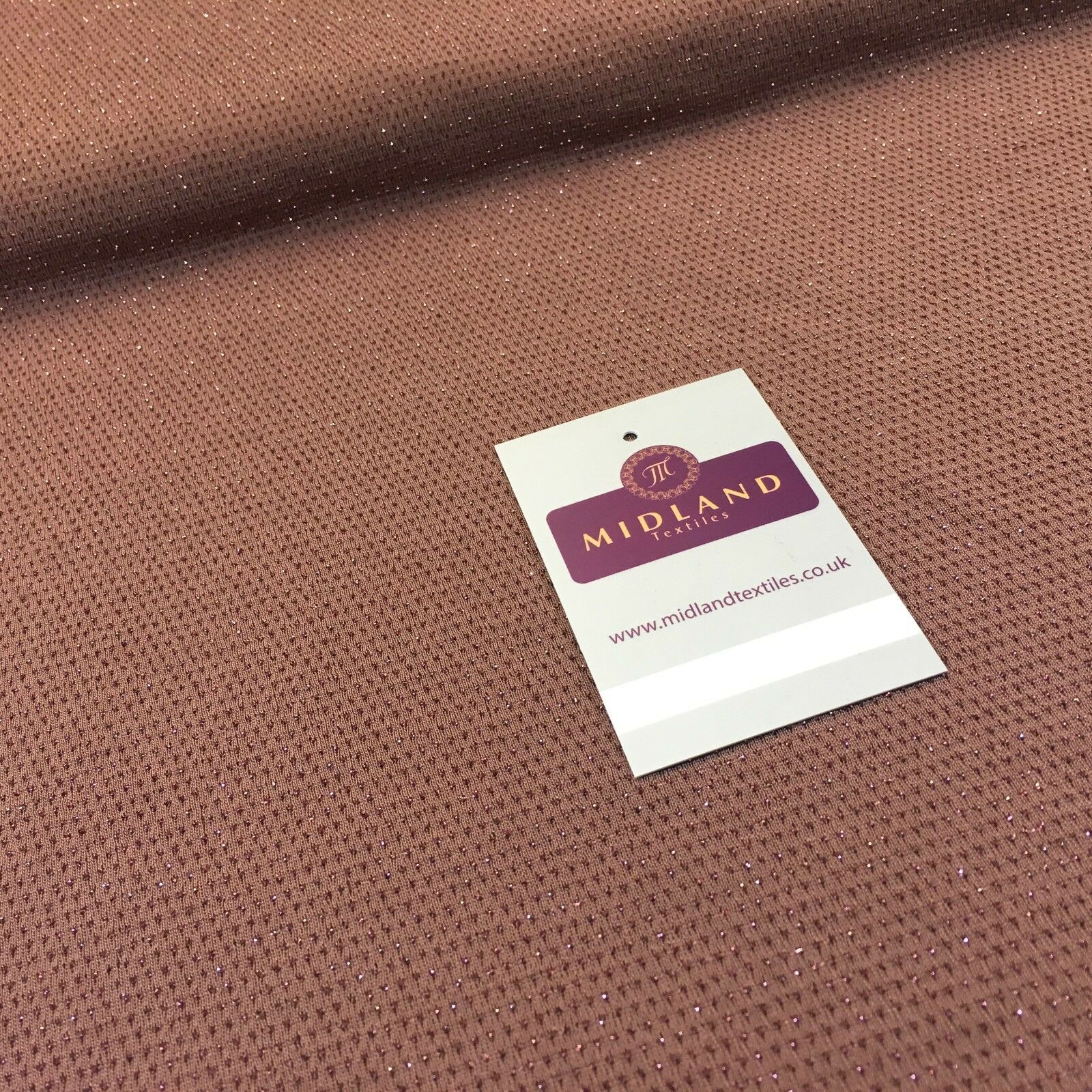 Taupe Brown Jersey Shimmer Lurex dress fabric  58' M720-31 Mtex