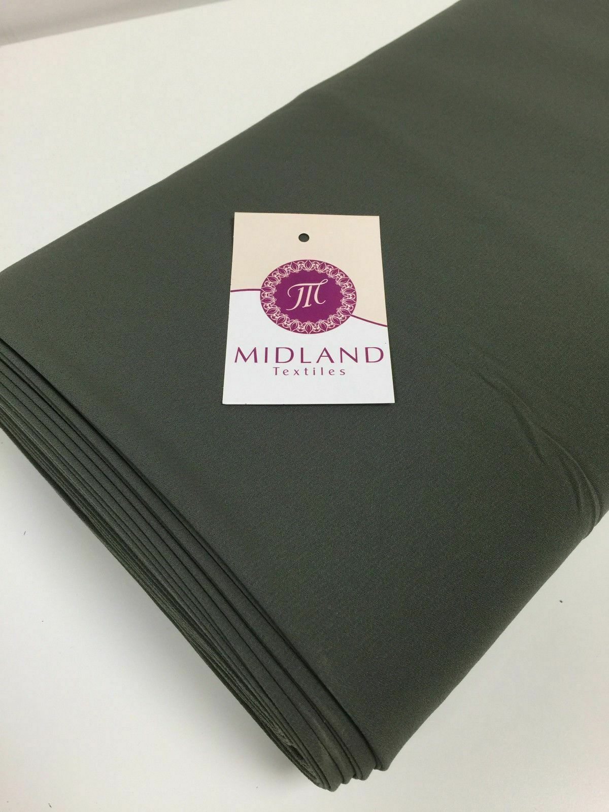 Plain Poly Moss Crepe Georgette dress fabric medium weight 58' Wide M420 Mtex