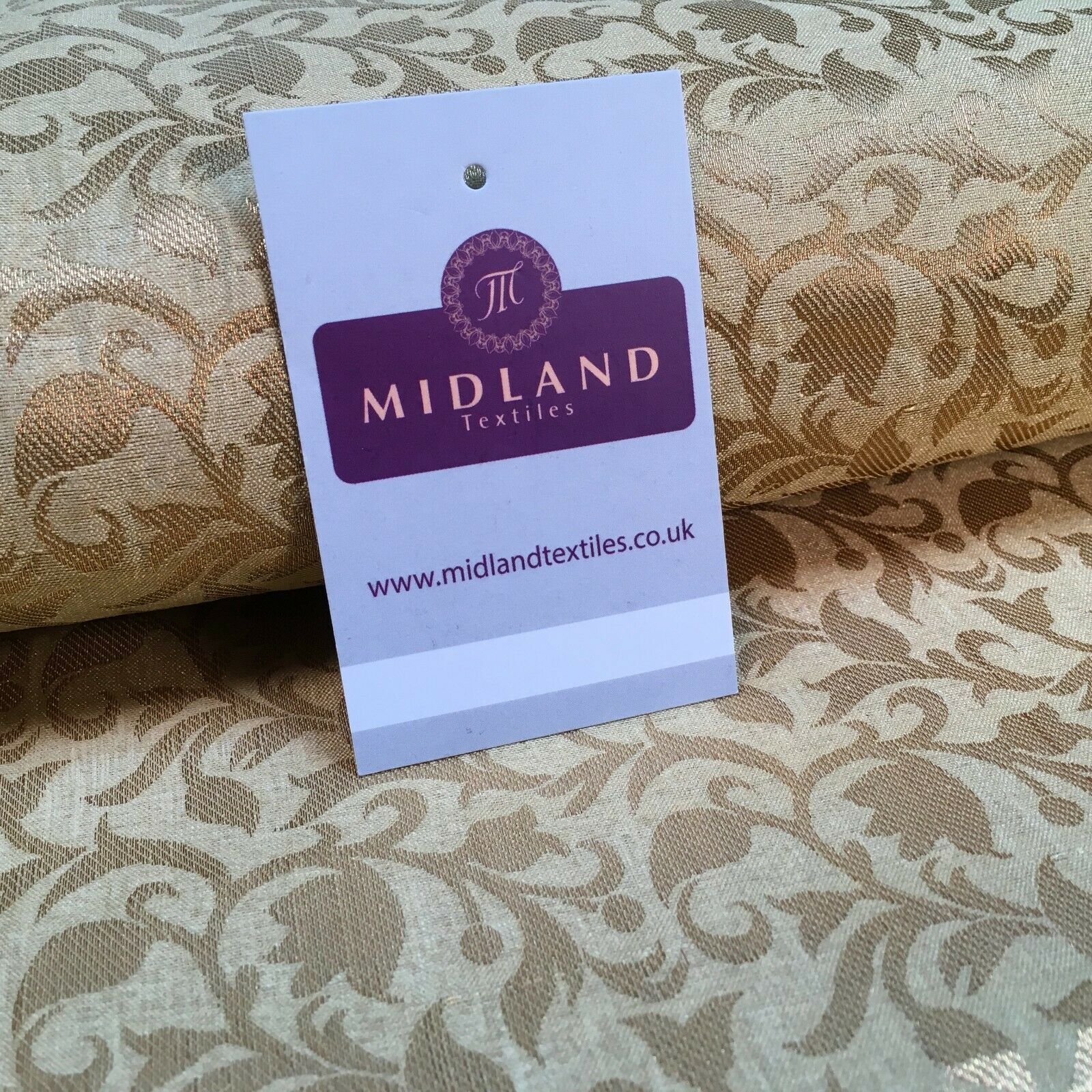 Floral Gold Textured Banarsi Lame Brocade Fabric 111 cm MA1124 Mtex