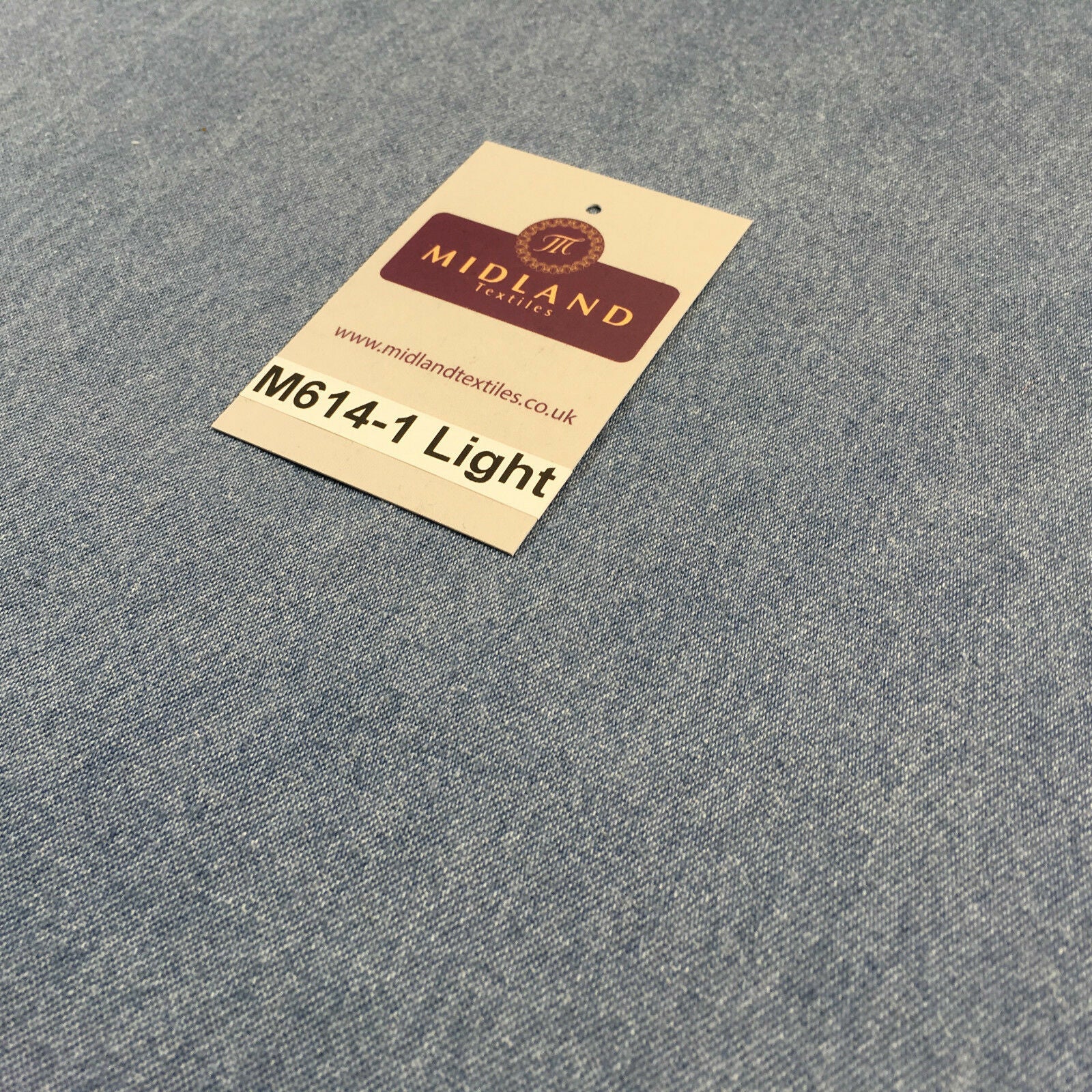 8oz Washed Denim Light-Medium-Dark Blue Fabric 100% Cotton 58' Wide M614 Mtex