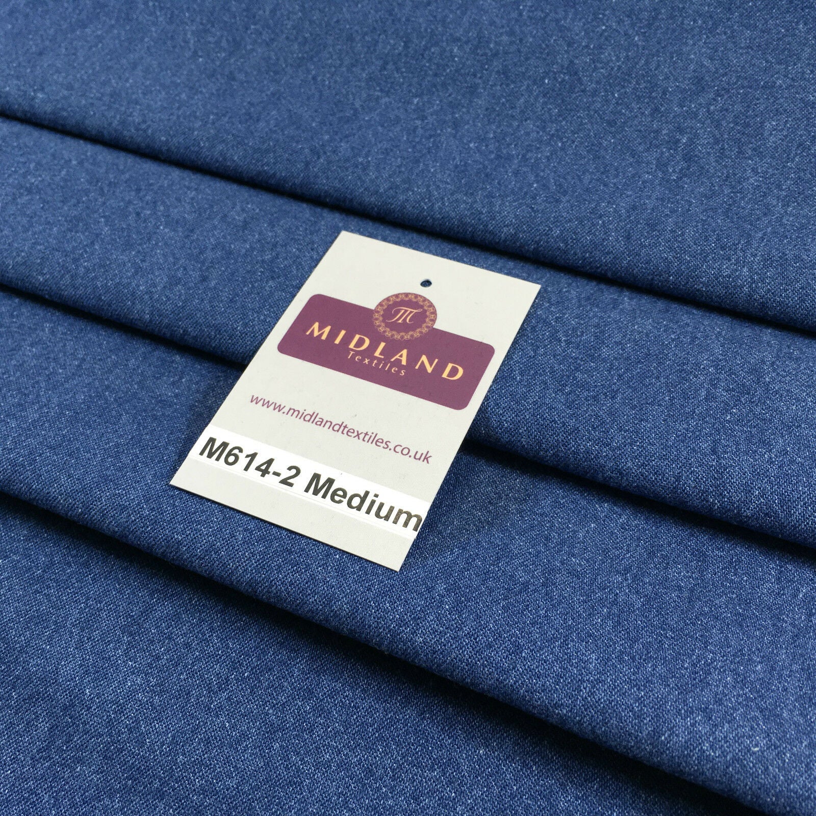 8oz Washed Denim Light-Medium-Dark Blue Fabric 100% Cotton 58' Wide M614 Mtex