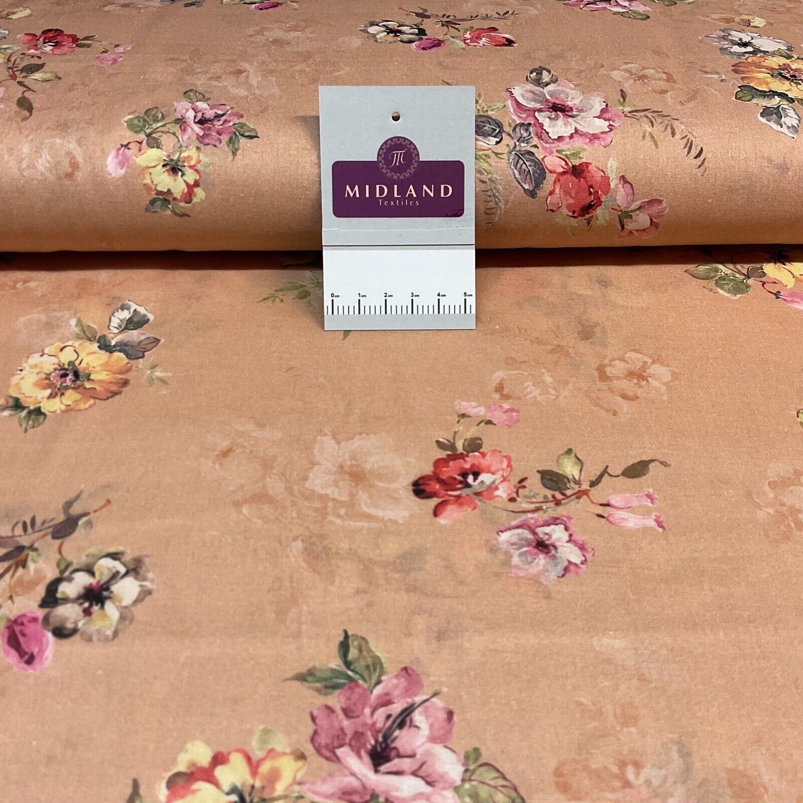 Cotton Lawn Summer Vintage Floral Printed Dress fabric 100% M1670