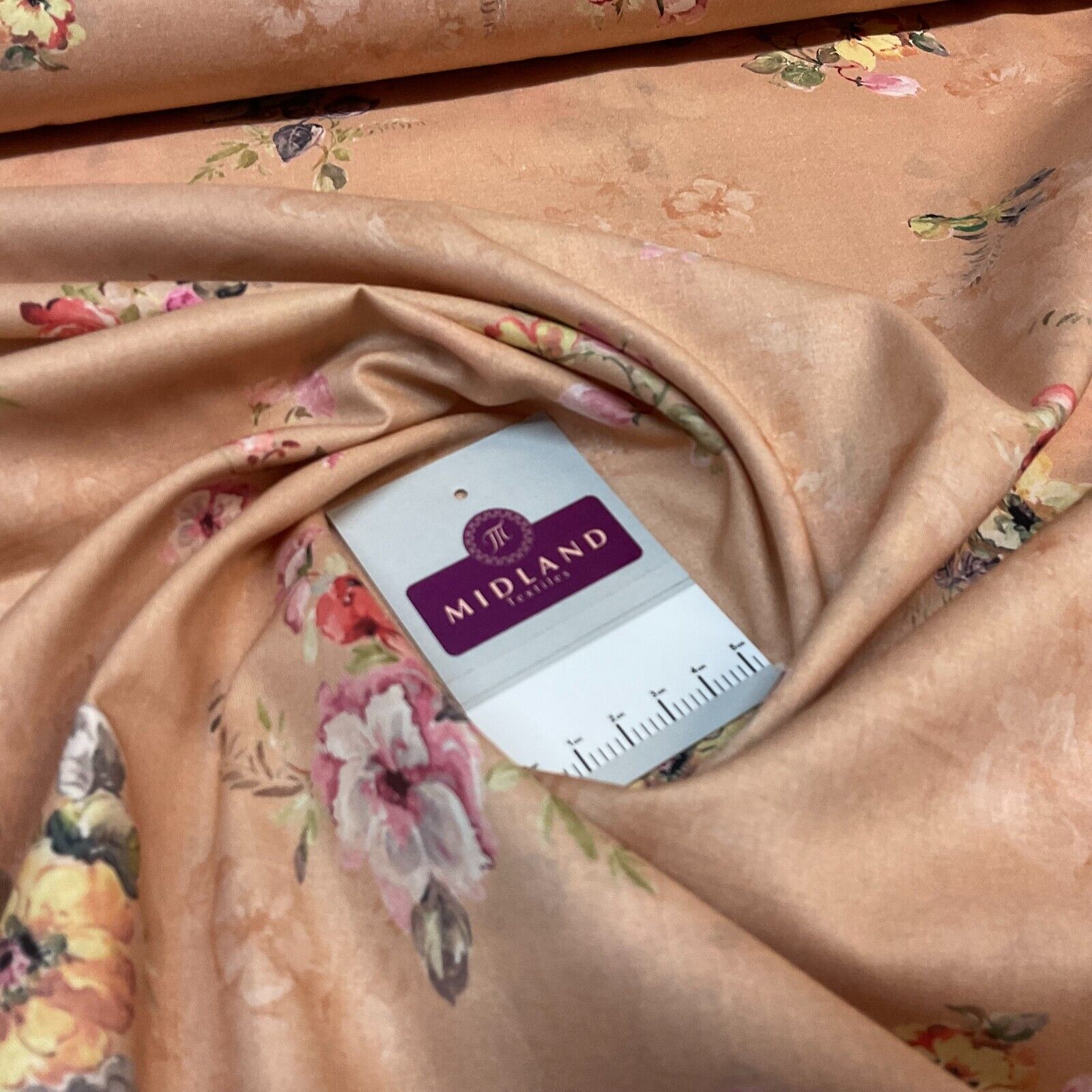 Cotton Lawn Summer Vintage Floral Printed Dress fabric 100% M1670