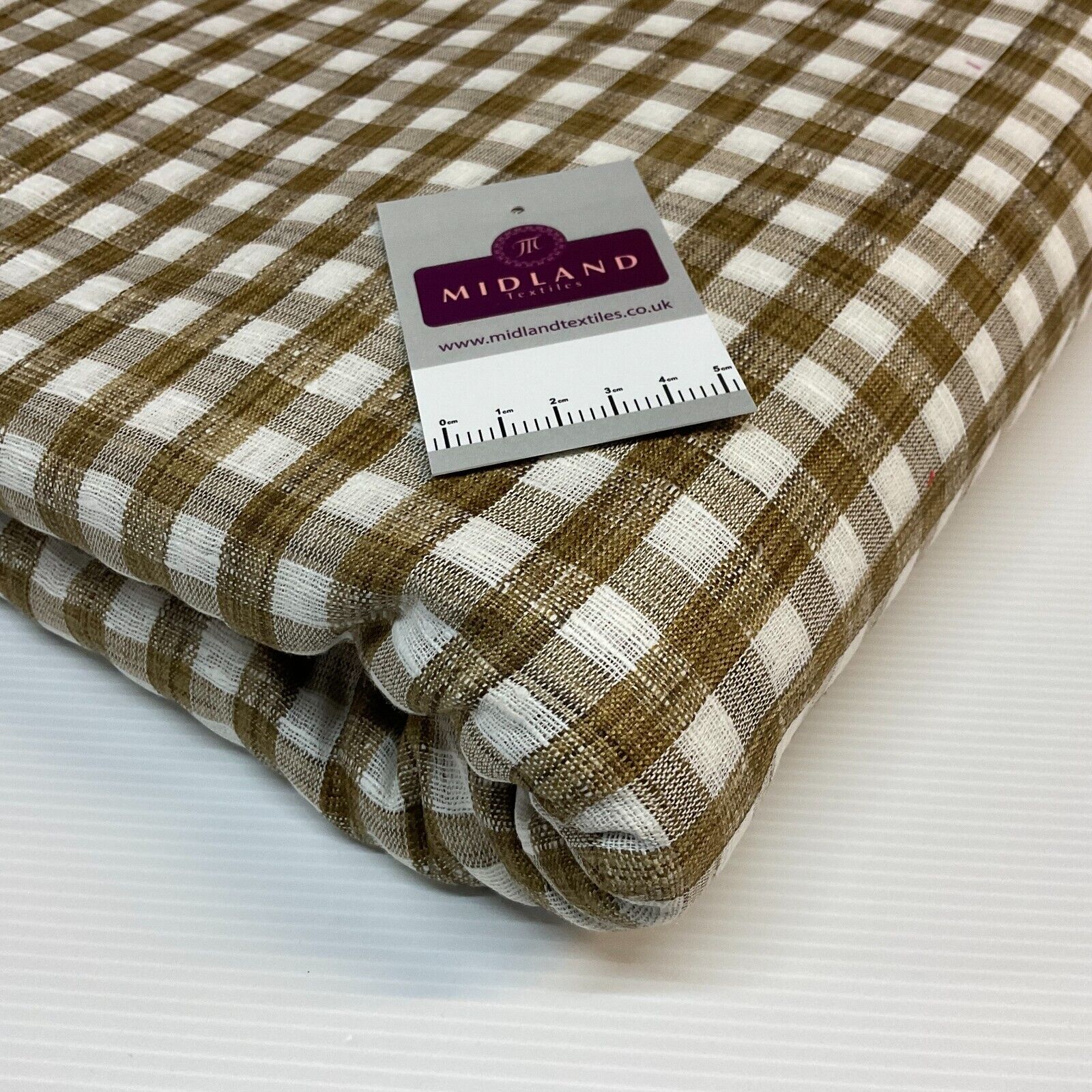 Cotton check checkered gingham dress fabric M1724