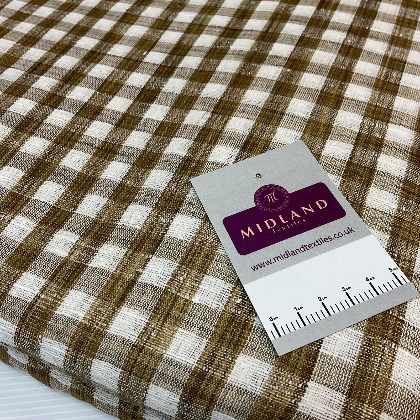 Cotton check checkered gingham dress fabric M1724
