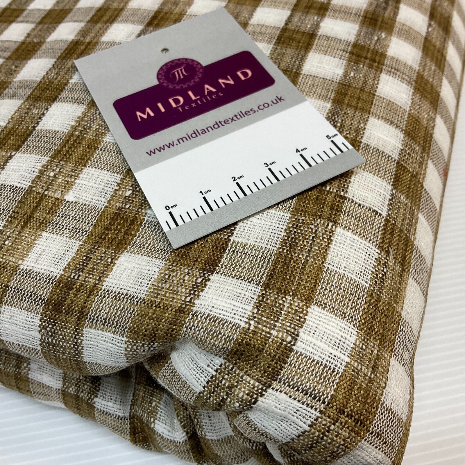 Cotton check checkered gingham dress fabric M1724