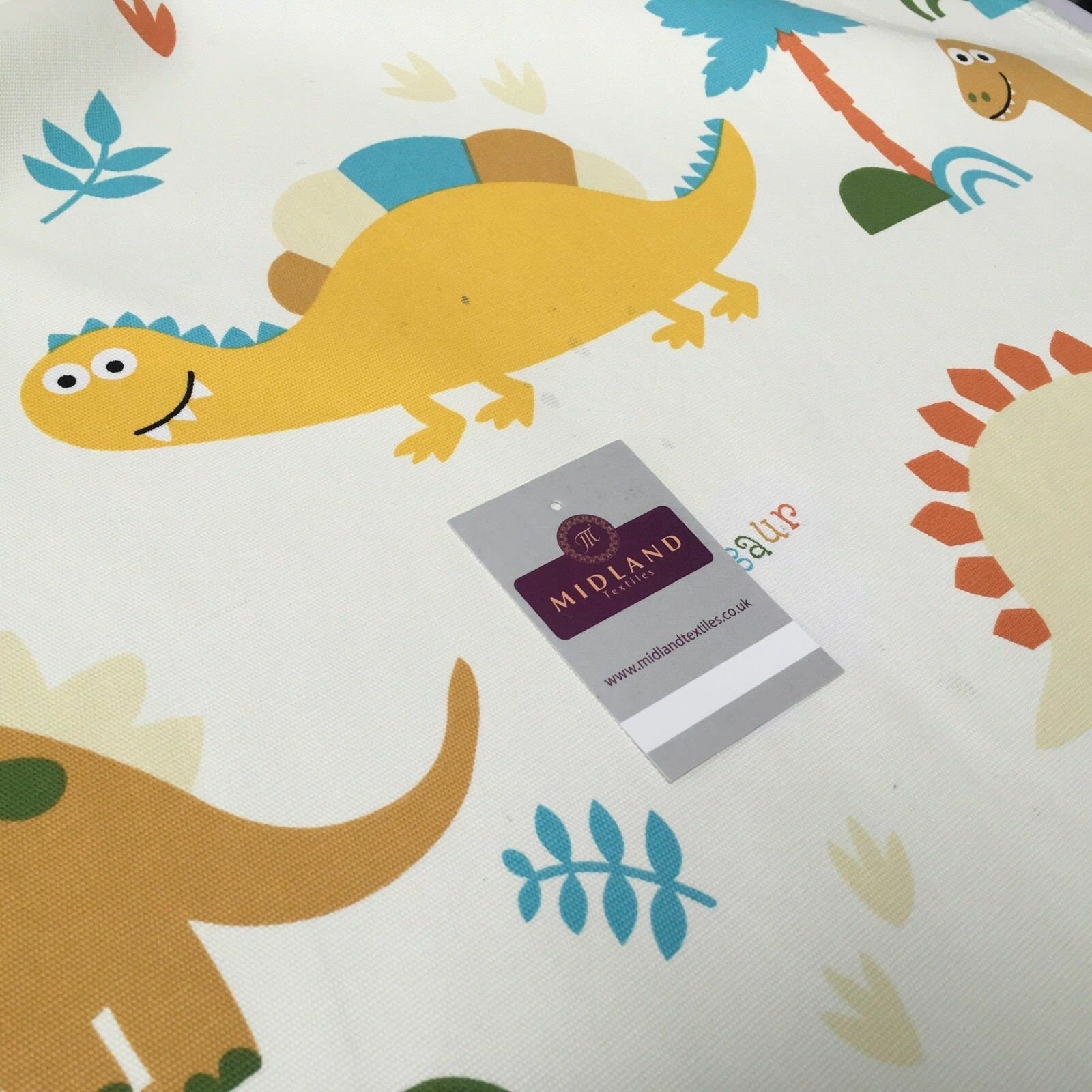 100% cotton canvas novelty dinosaurs printed craft fabric 58' wide mtex mk856