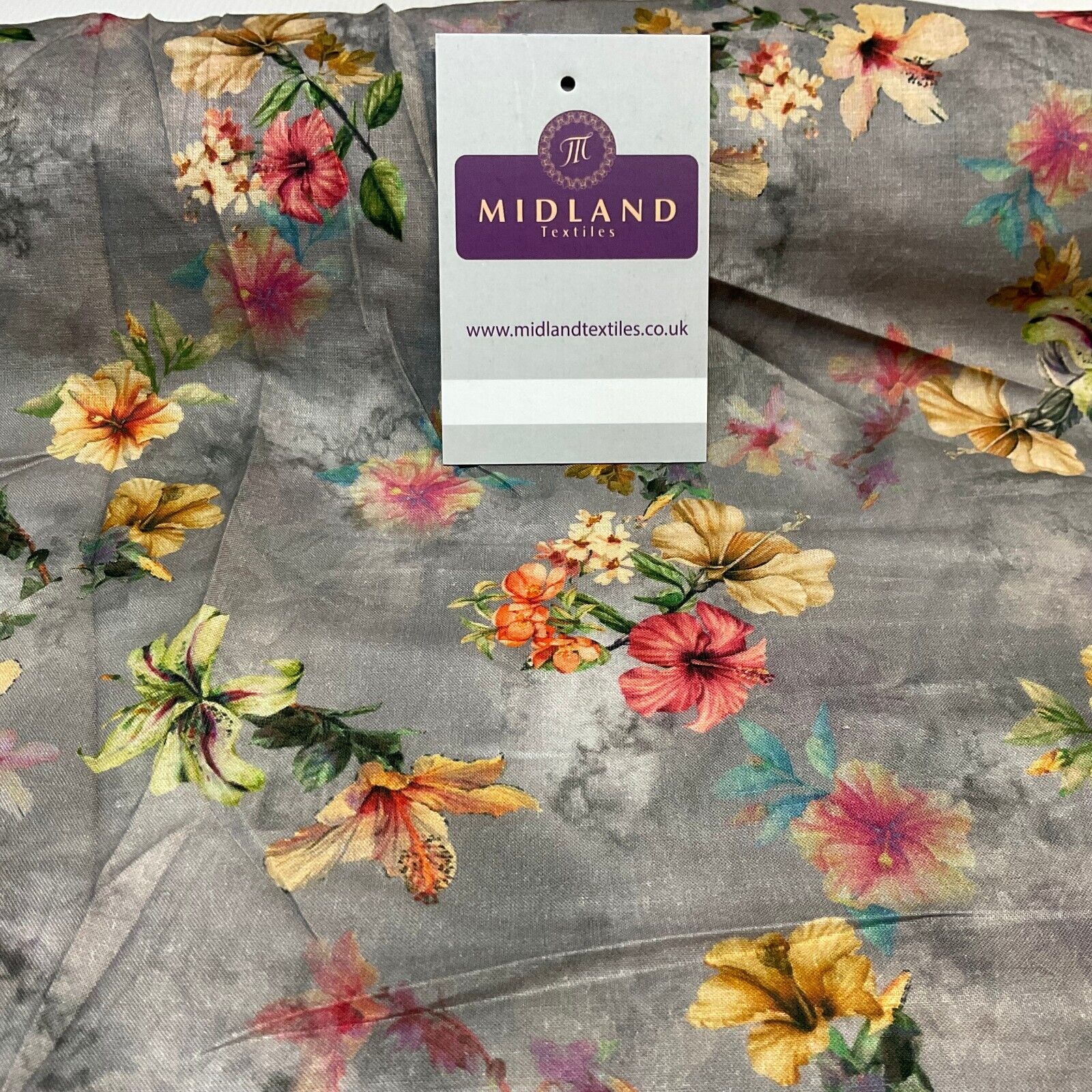 Summer floral lightweight Cotton Lawn dress Fabric Sold per Metre M1830