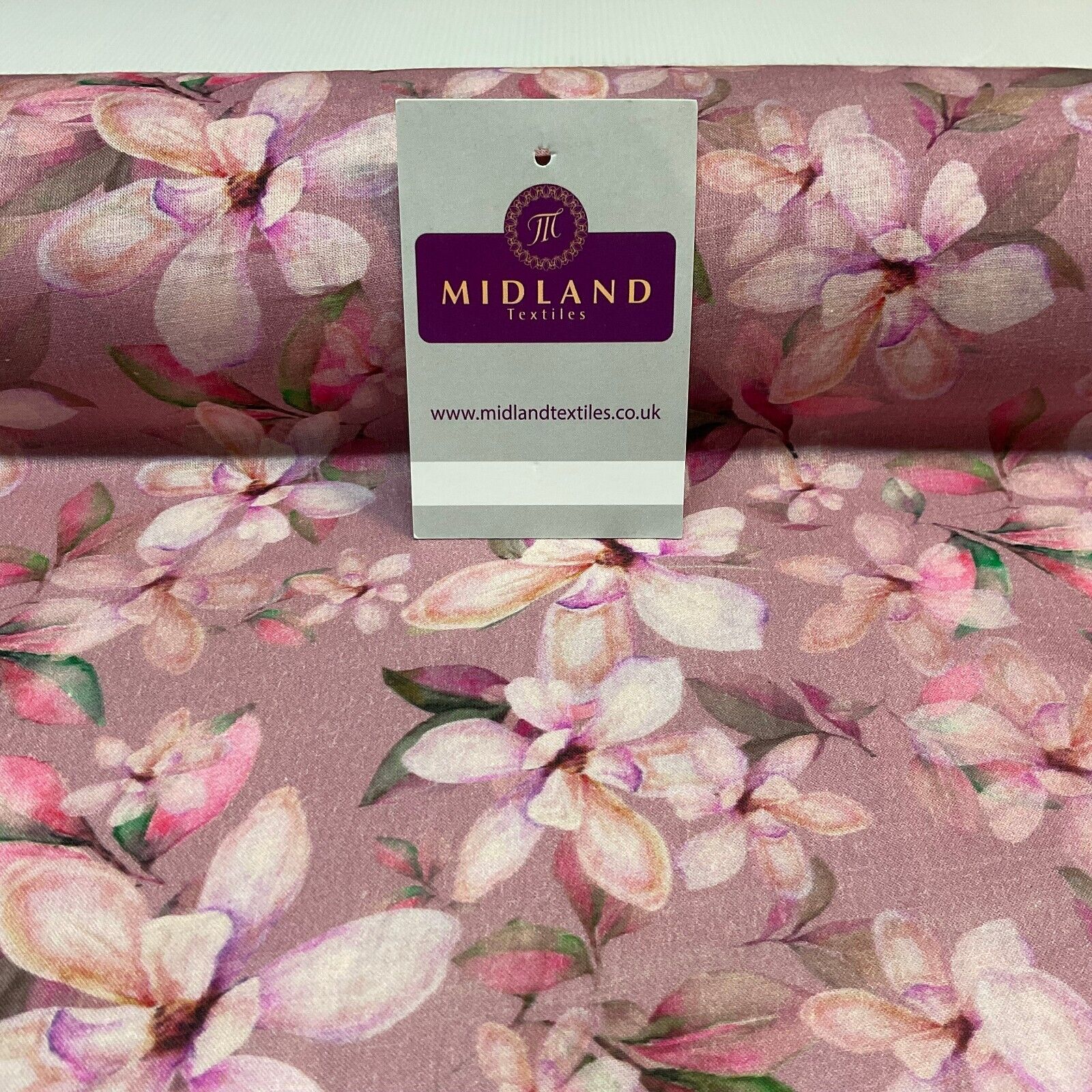 Summer floral lightweight Cotton Lawn dress Fabric Sold per Metre M1829