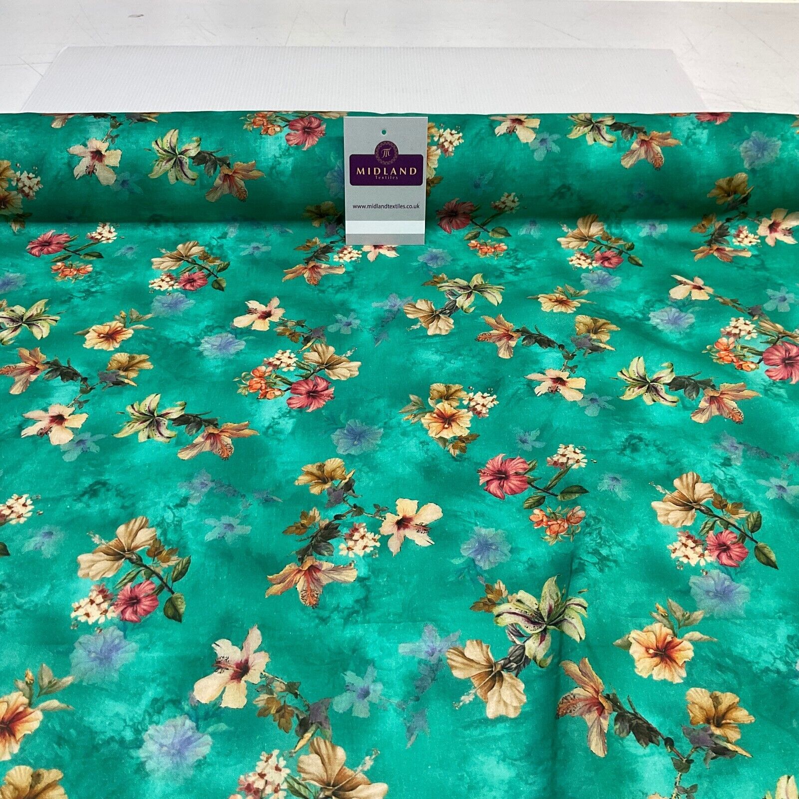 Summer floral lightweight Cotton Lawn dress Fabric Sold per Metre M1830