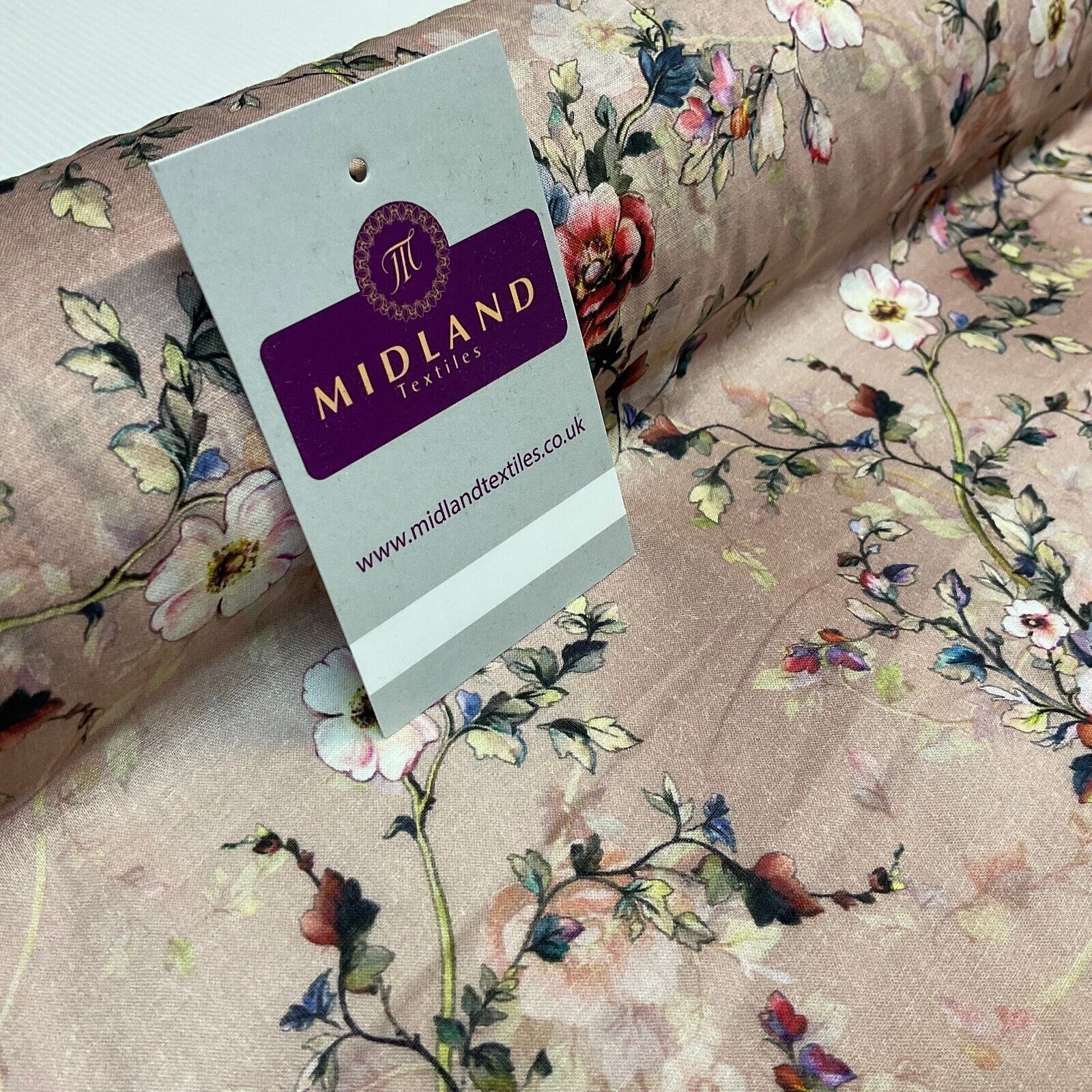 Summer floral lightweight Cotton Lawn dress Fabric Sold per Metre M1828