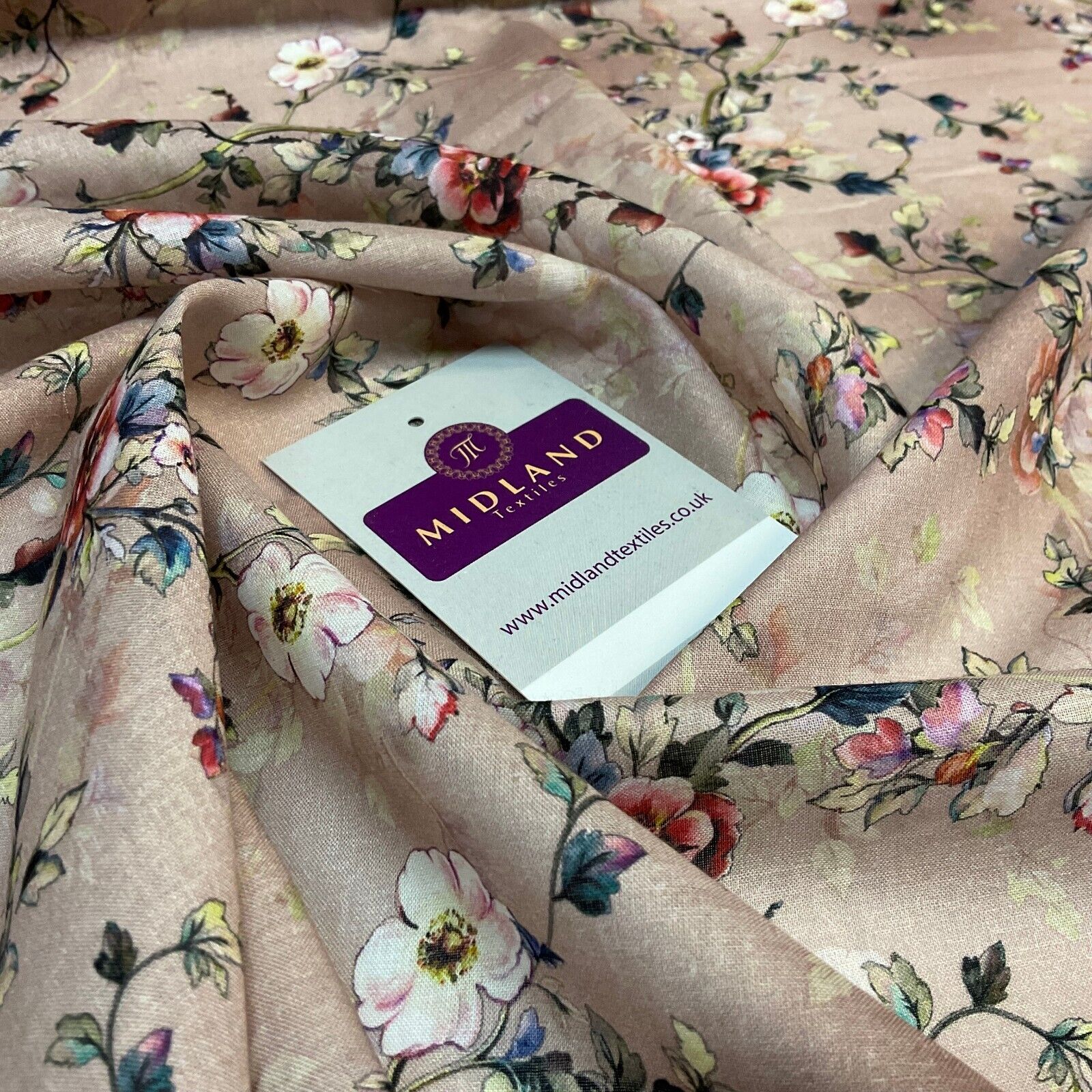 Summer floral lightweight Cotton Lawn dress Fabric Sold per Metre M1828