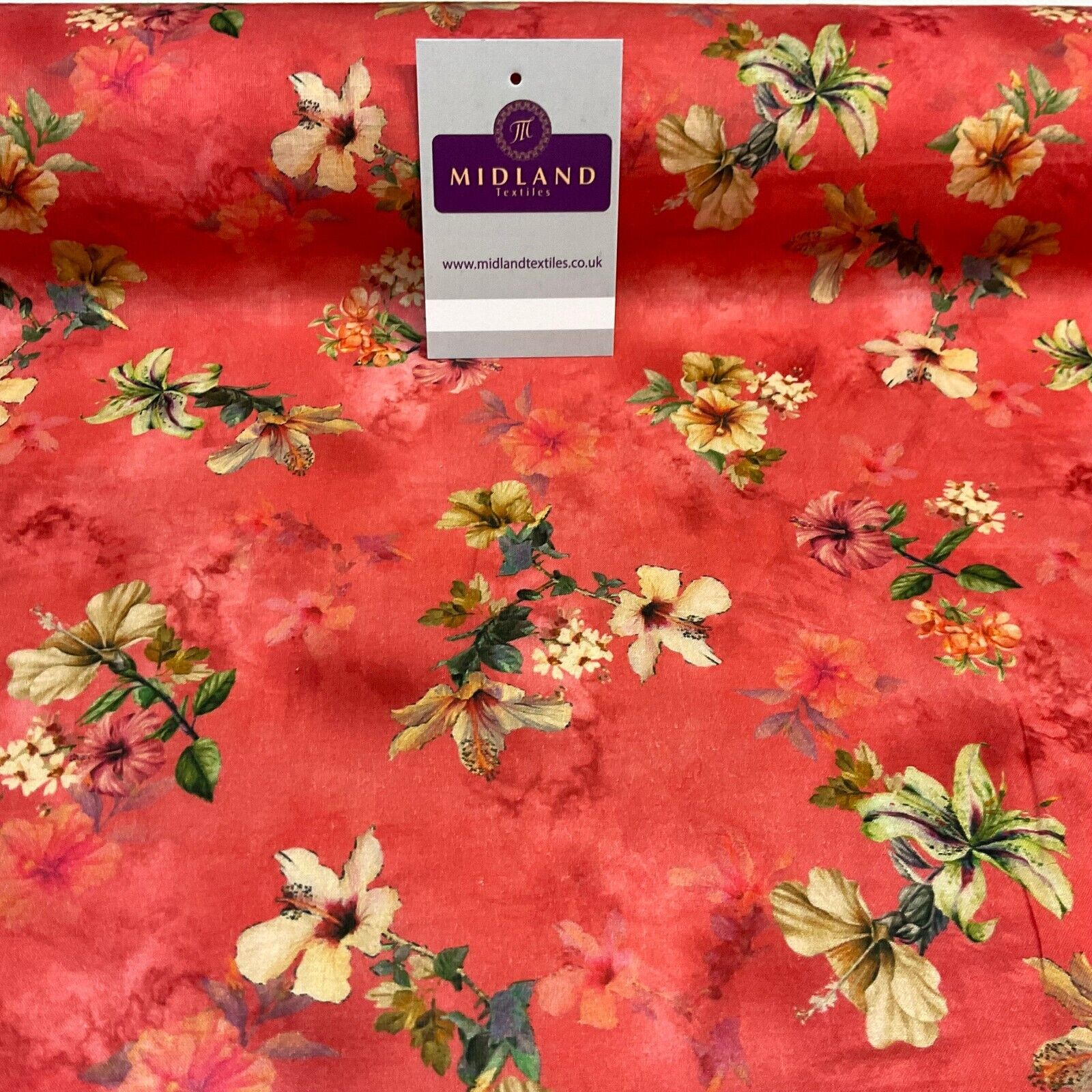 Summer floral lightweight Cotton Lawn dress Fabric Sold per Metre M1830