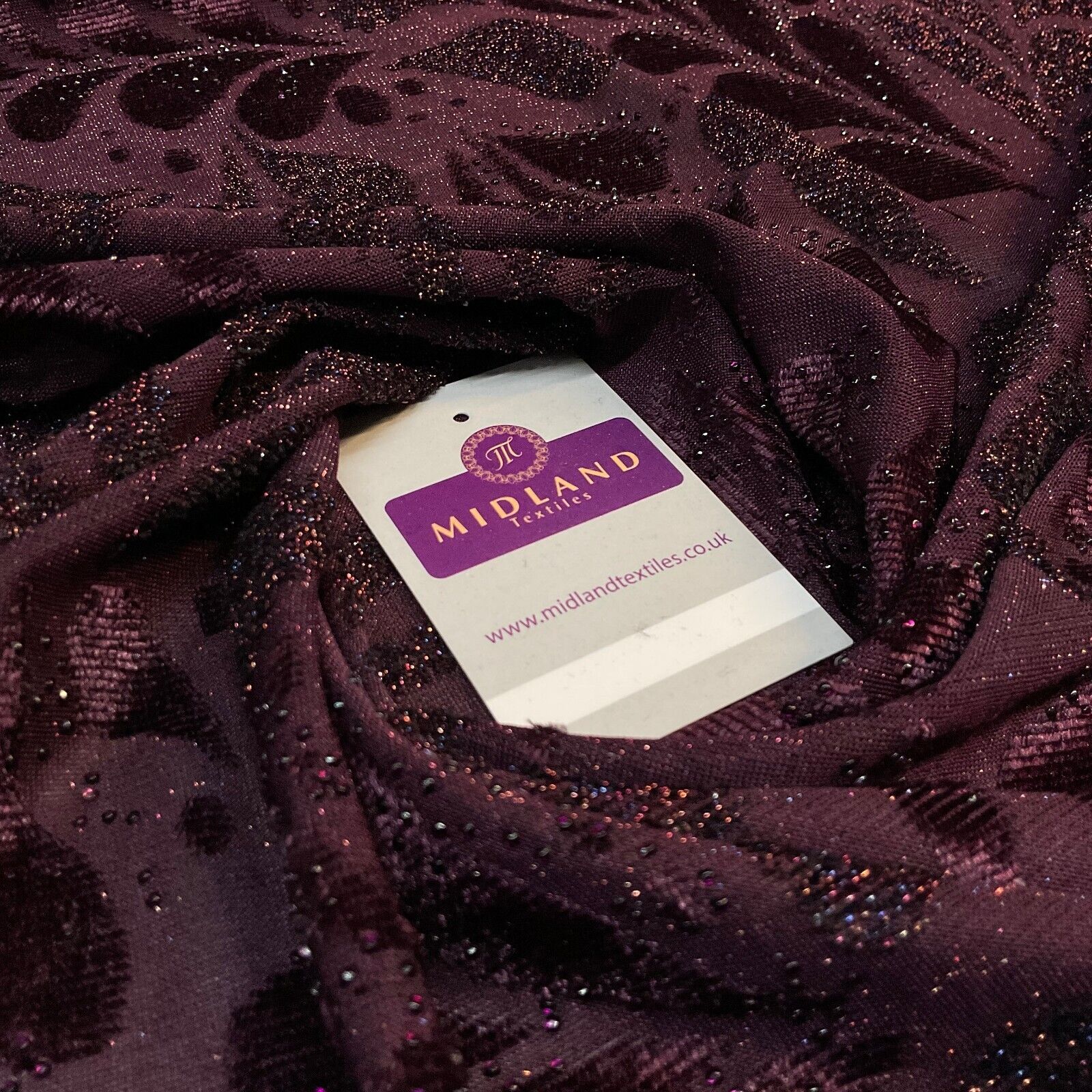 Velvet Devore Stretch Dew Drops Dress Fabric 158cm Wide M1826