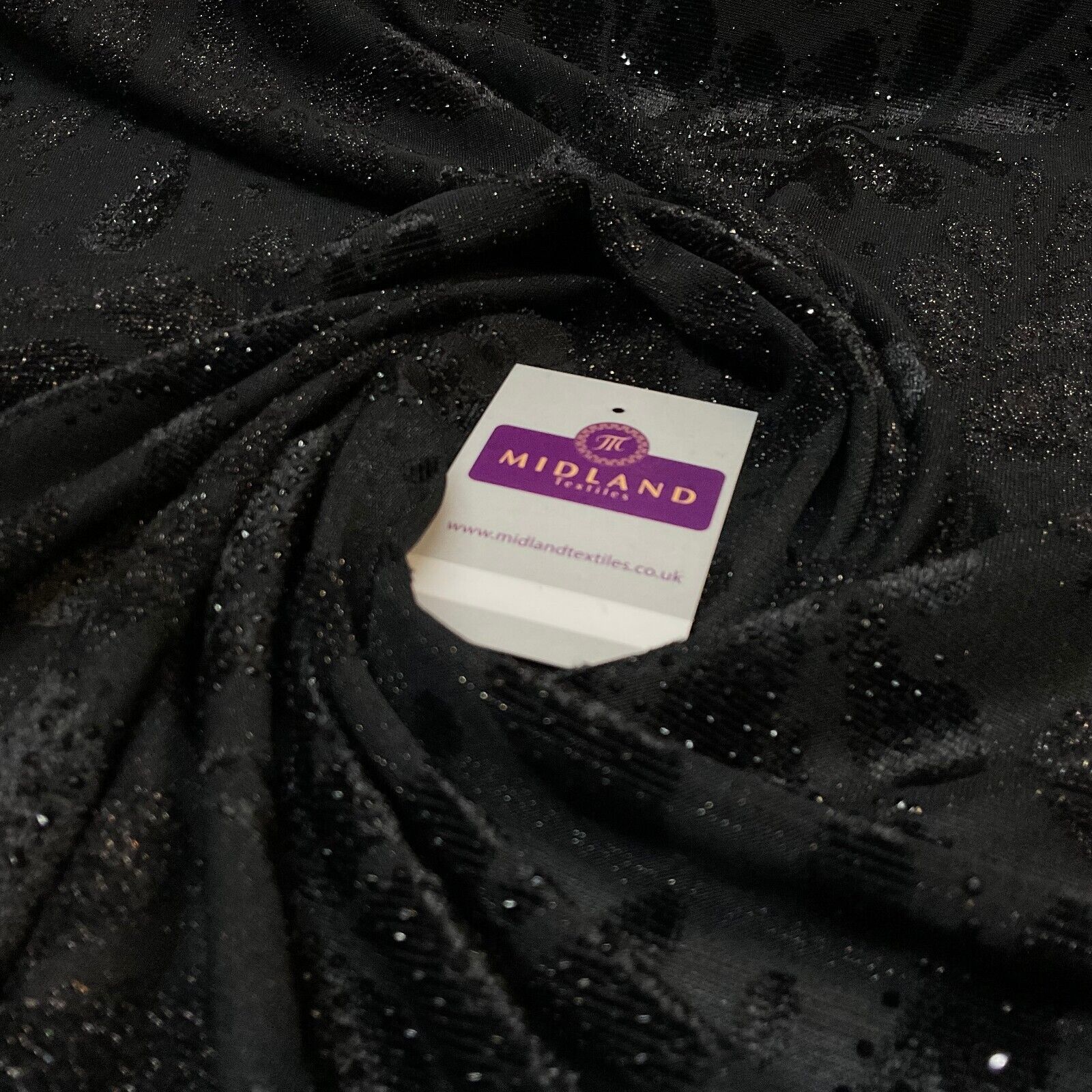 Velvet Devore Stretch Dew Drops Dress Fabric 158cm Wide M1826