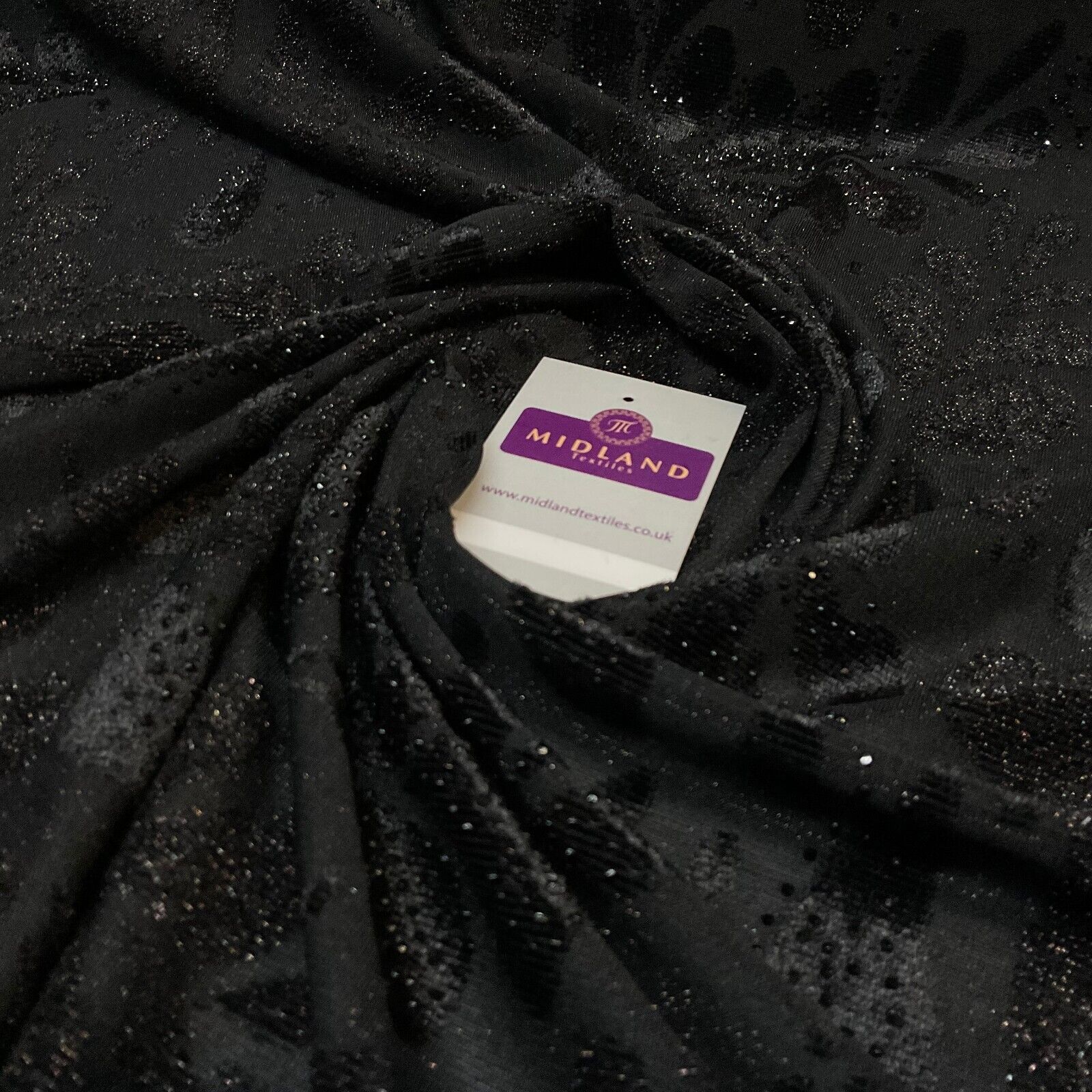 Velvet Devore Stretch Dew Drops Dress Fabric 158cm Wide M1826