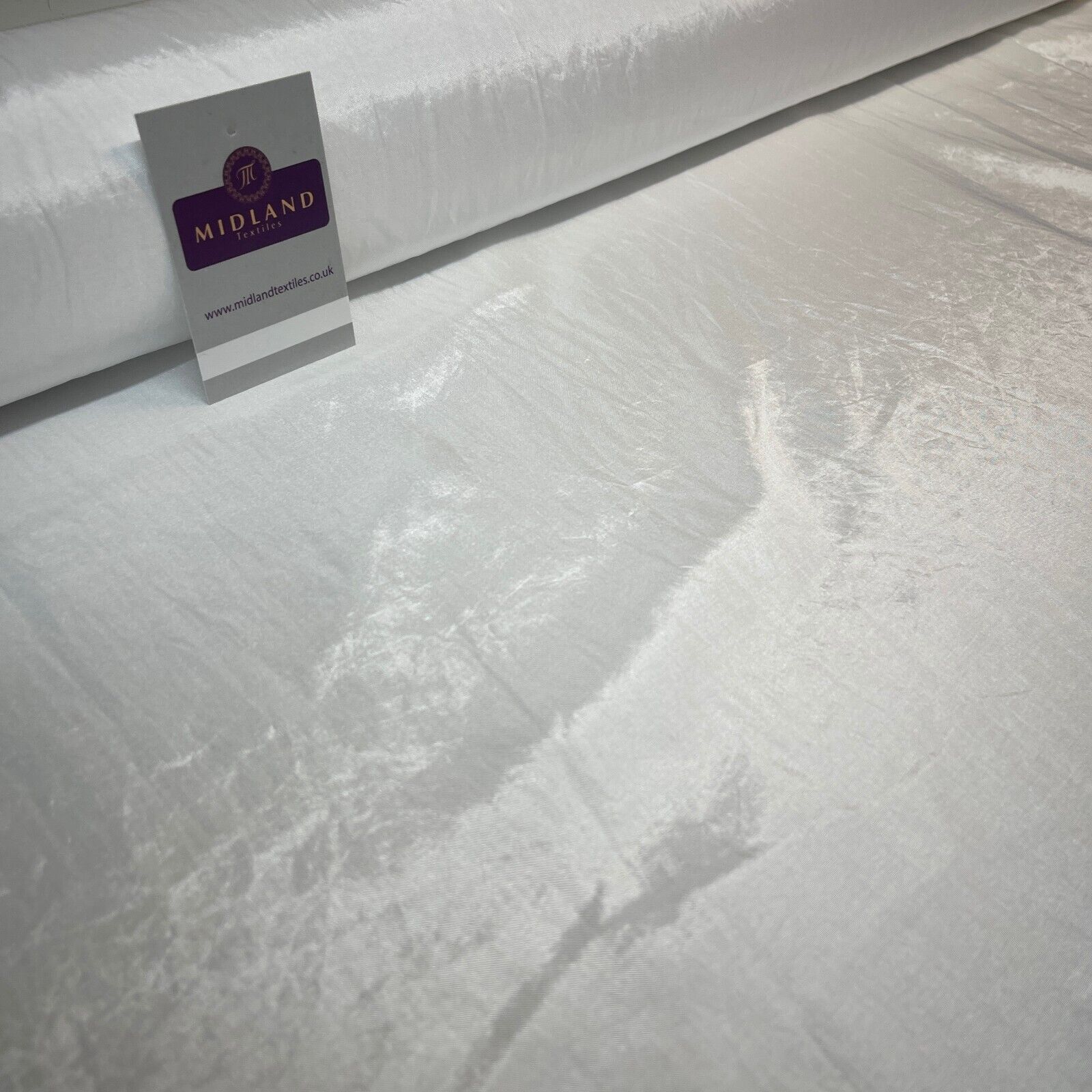 Japanese Lightweight crinkle crushed natural white habotai fabric M1824