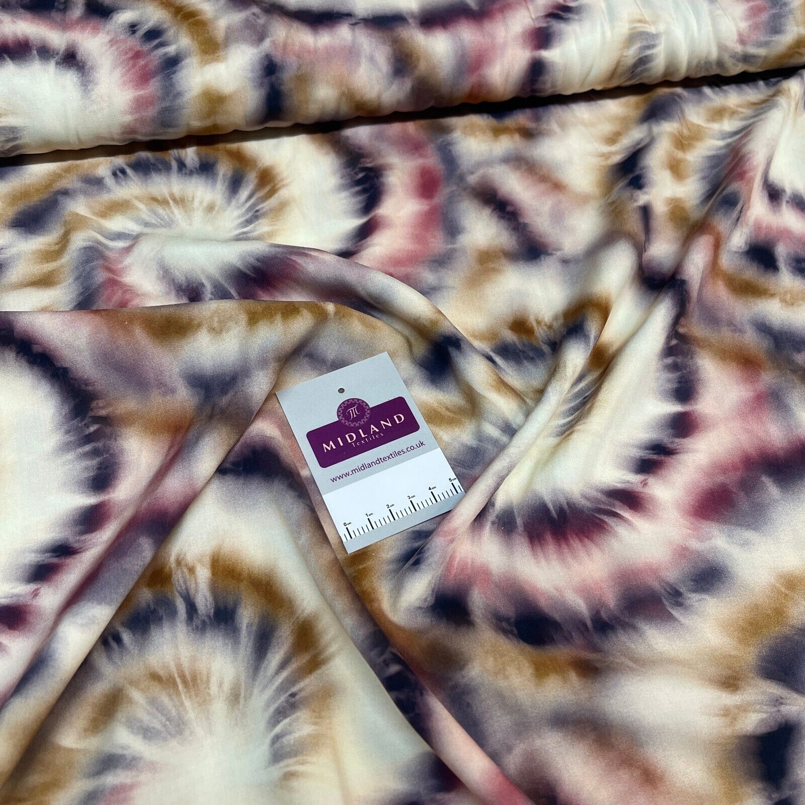 Tie Dye Viscose Radiance printed dress skirt Fabric M1835