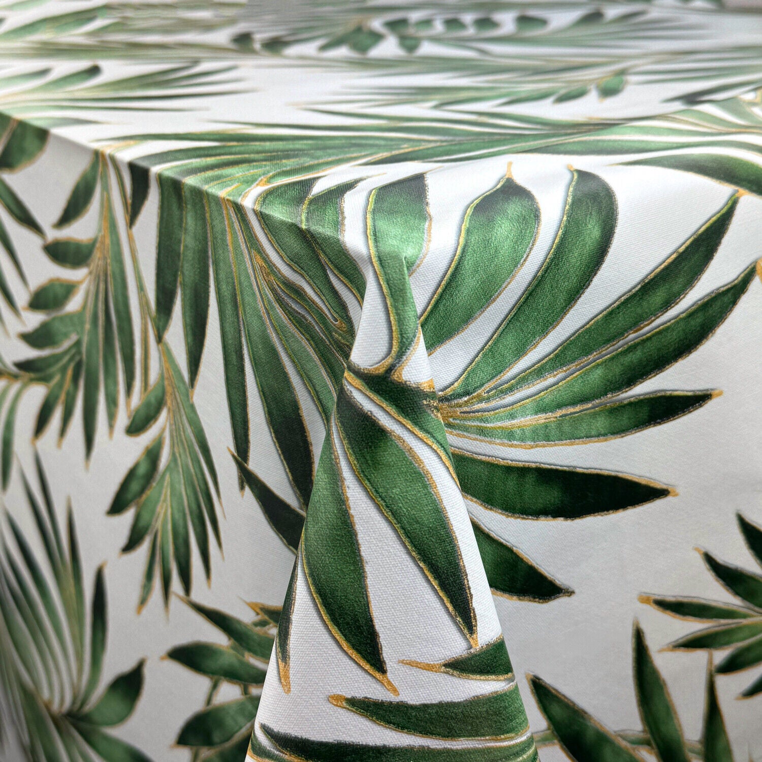 PVC Embossed Itailian marble leaves floral tablecloth fabric