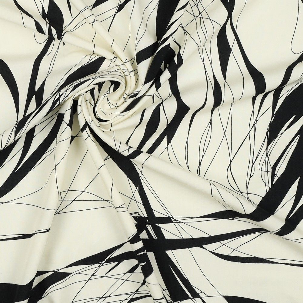 Stunning radiance viscose Abstract Dress Fabric M1845