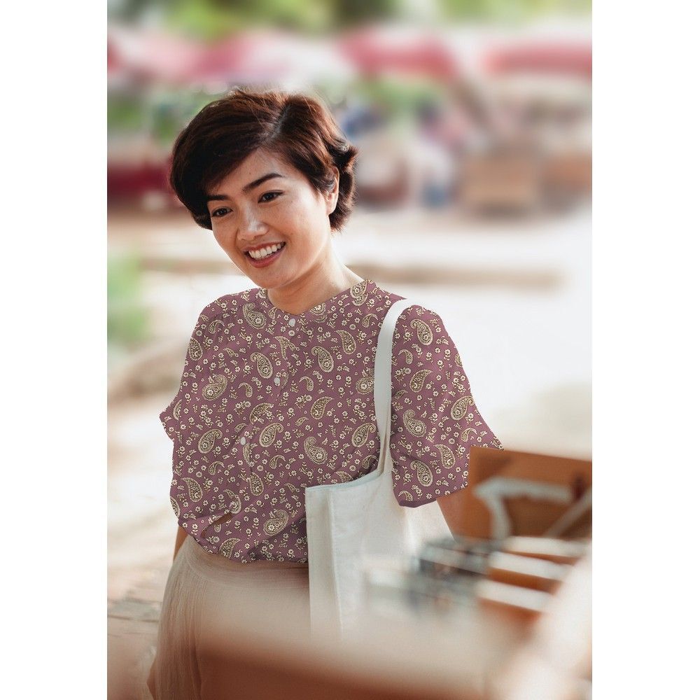 Gorgeous radiance paisley viscose Dress Fabric M1858