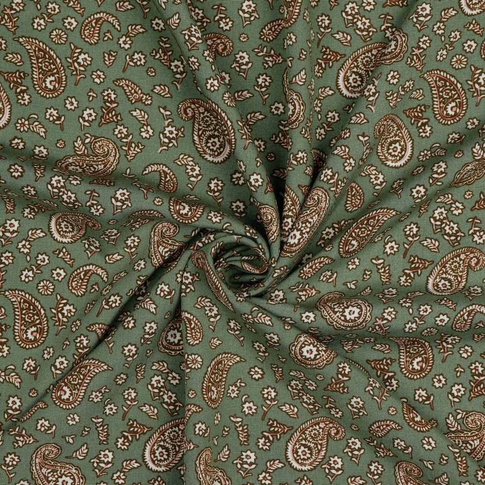Gorgeous radiance paisley viscose Dress Fabric M1858