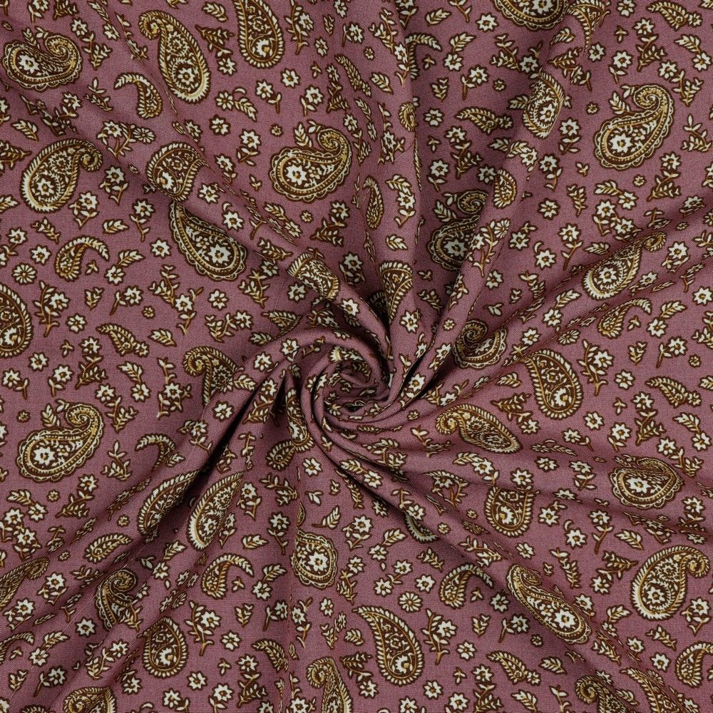 Gorgeous radiance paisley viscose Dress Fabric M1858