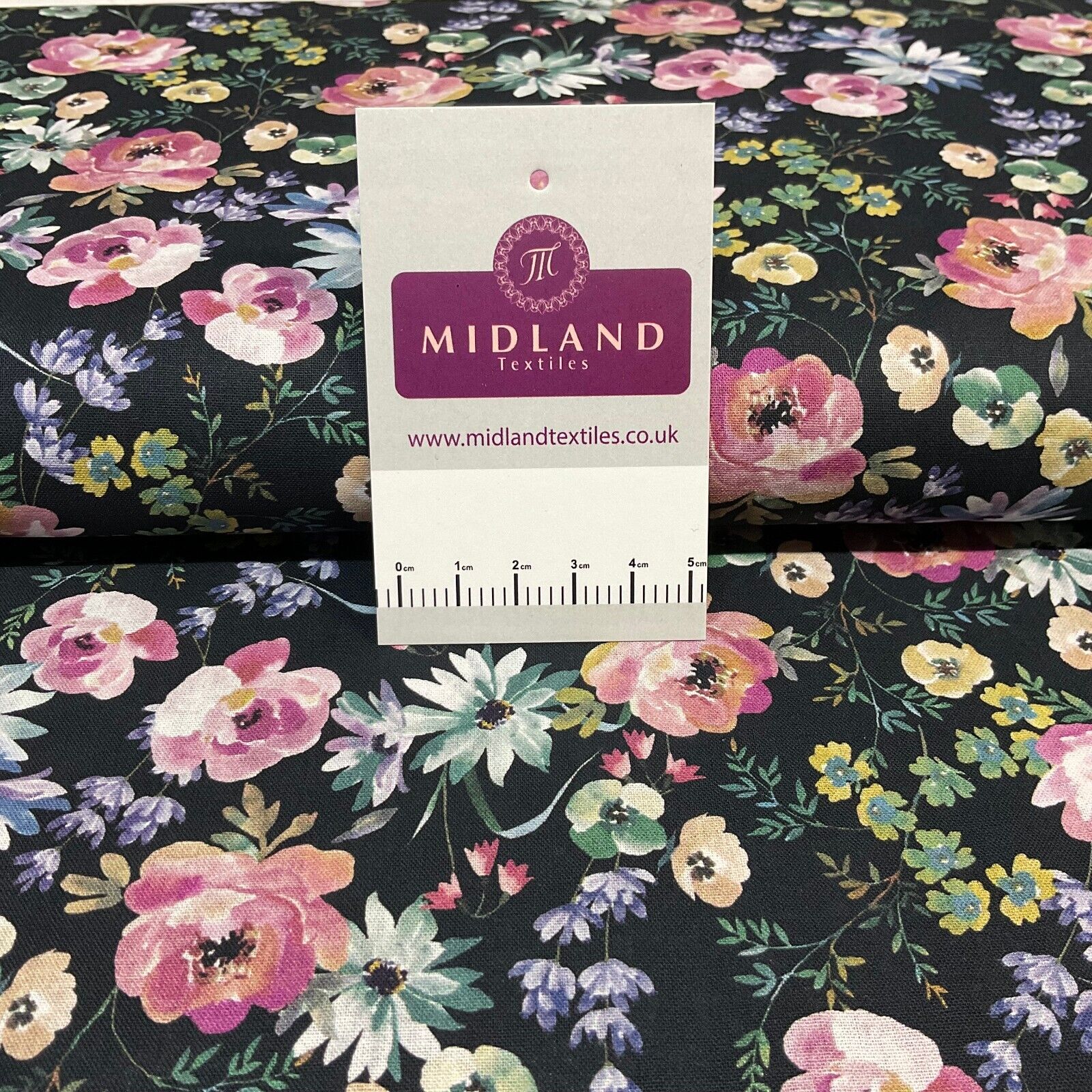 Floral flower poplin Dress Fabric M1857