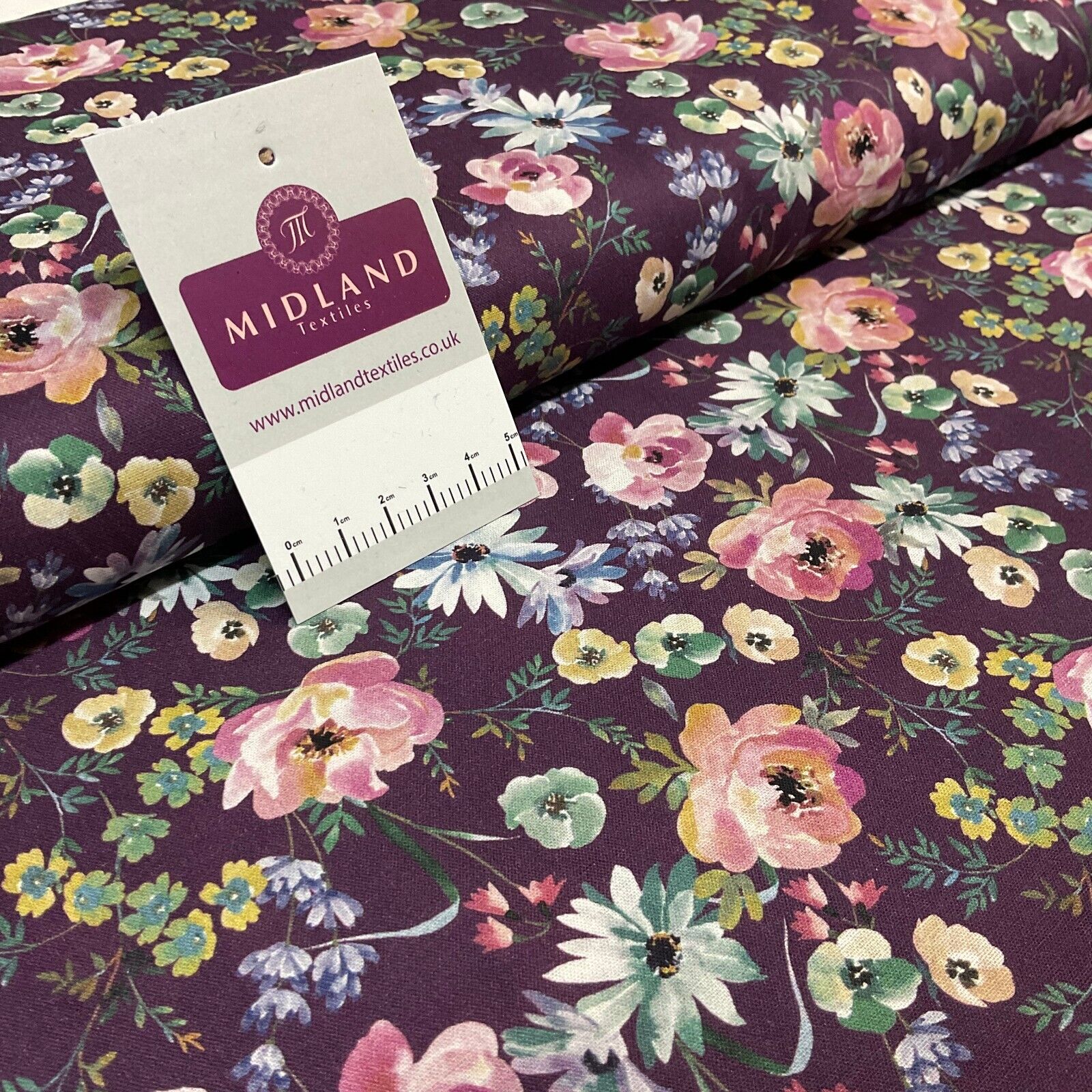 Floral flower poplin Dress Fabric M1857