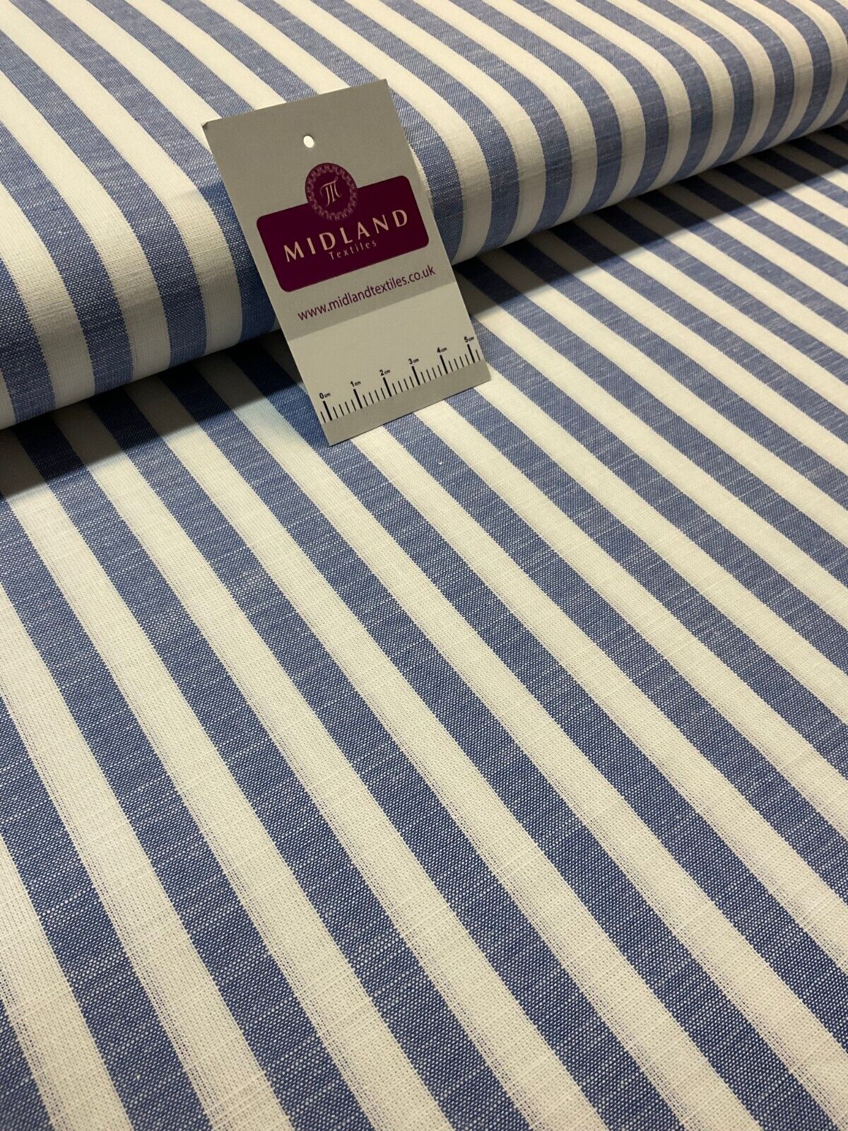 Blue Cotton Yarn Dyed Stipped stripe Dress Fabric M1877