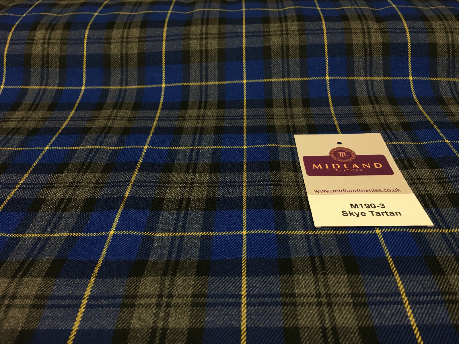 Tartan Fabric Poly Viscose - (150cm) Wide -  per mtr M190 Mtex