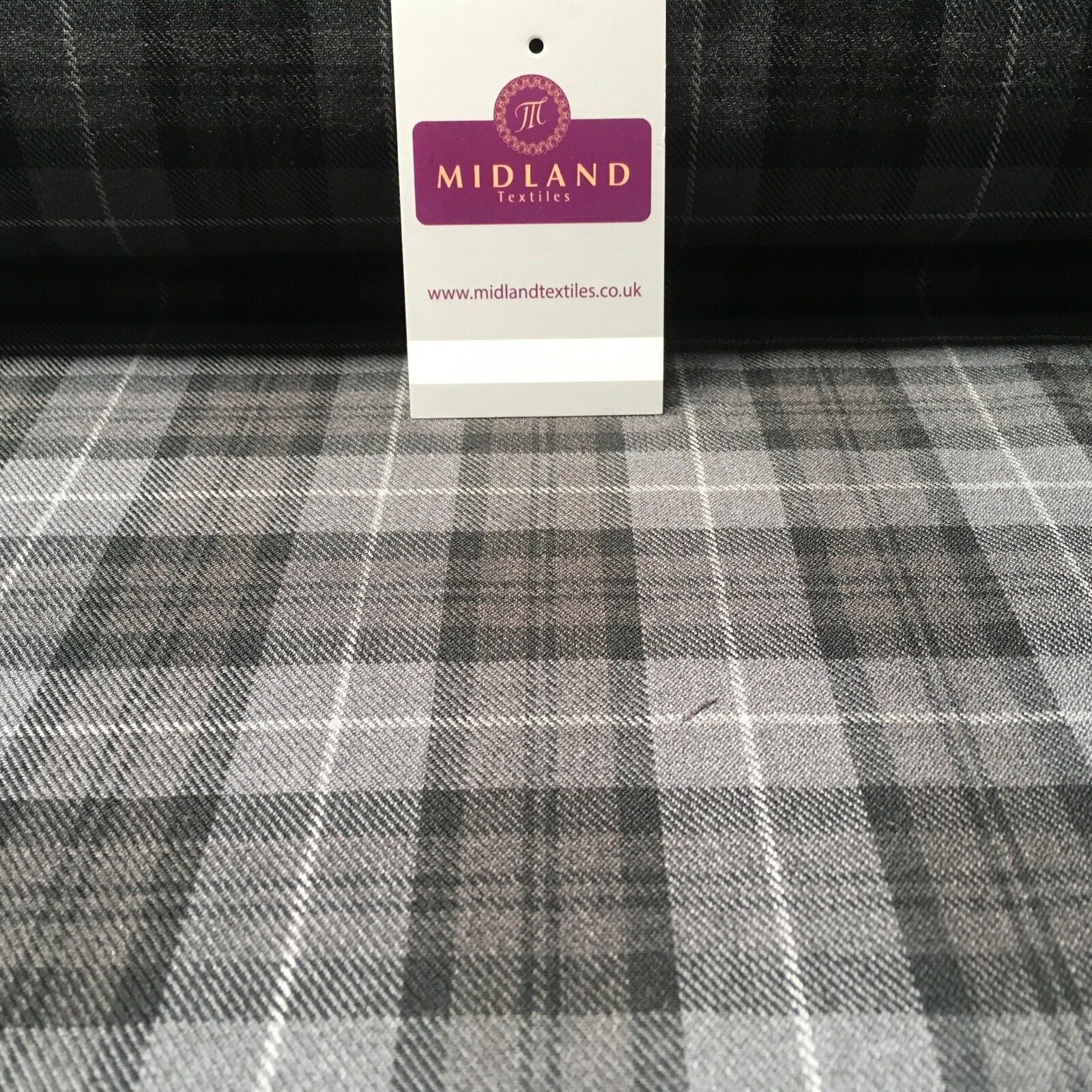Tartan Fabric Poly Viscose - (150cm) Wide -  per mtr M190 Mtex