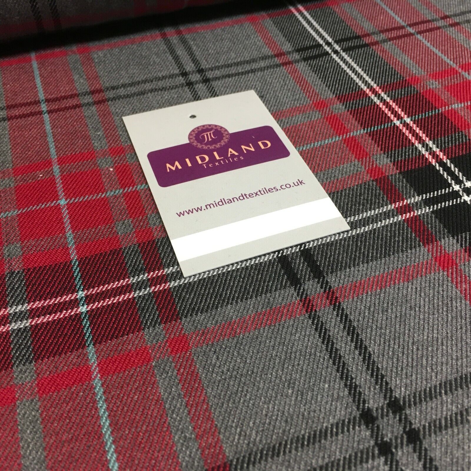 Tartan Fabric Poly Viscose - (150cm) Wide -  per mtr M190 Mtex