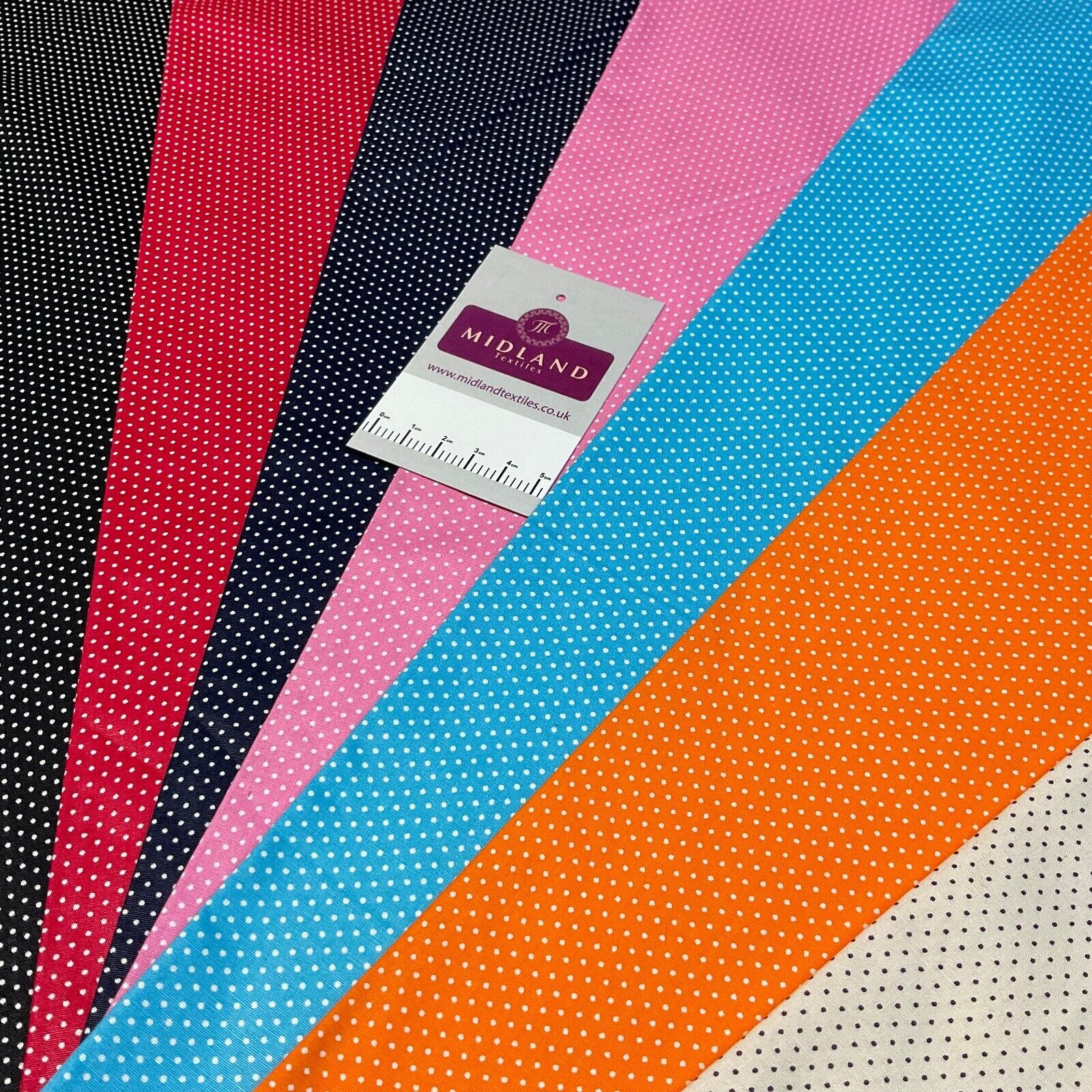 Micro dot spot Cotton Poplin dress Fabric Sold by the meter M1897