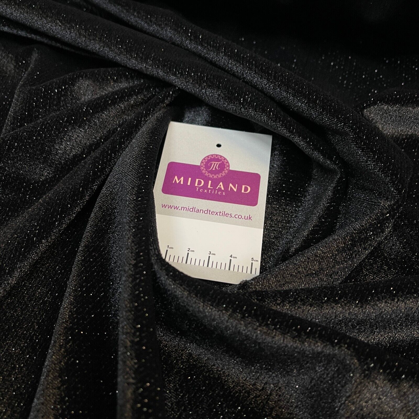 Stunning Black Metallic Stripe Lurex Velvet Spandex Fabric 150cm Wide M1961