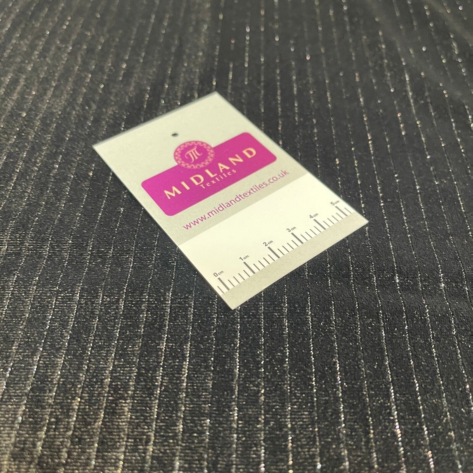 Stunning Black Metallic Stripe Lurex Velvet Spandex Fabric 150cm Wide M1961