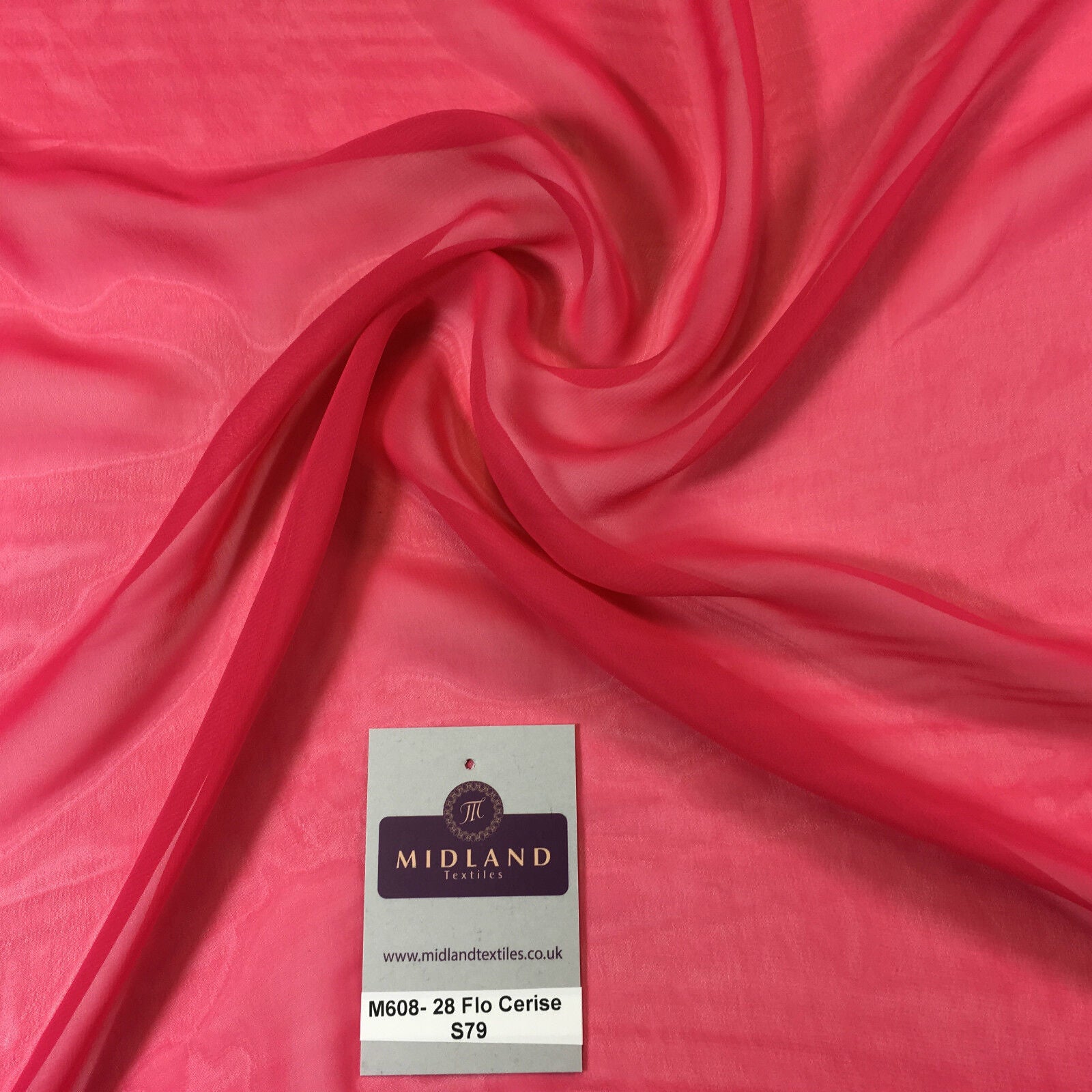 Hi-Multi Caress Chiffon Sheer Fabric - Semi-Transparent 42' Wide M608