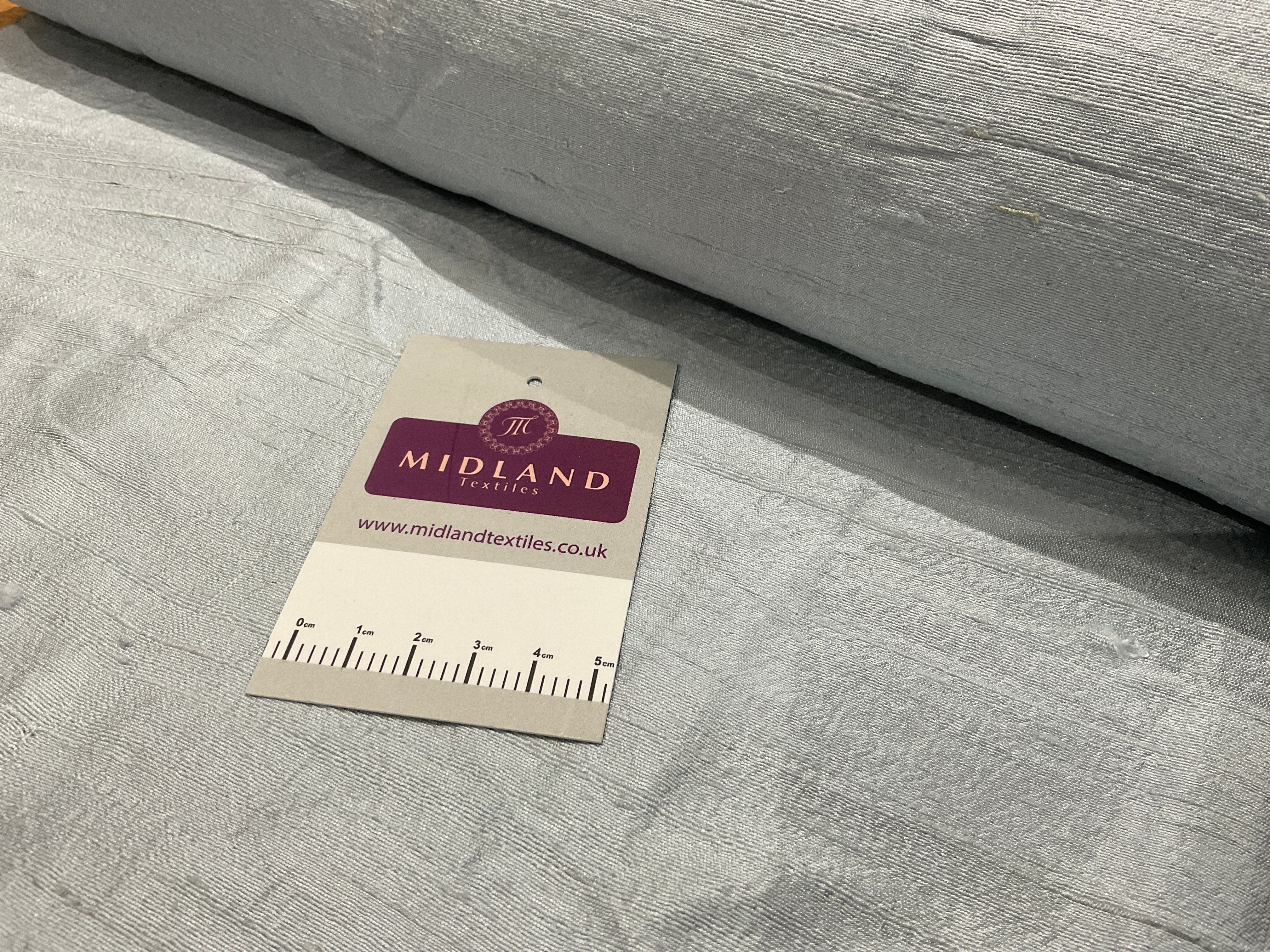 Pure 100% Silk Handloom Dupion Fabric – 44' Wide – Sold by Half Metre M2070