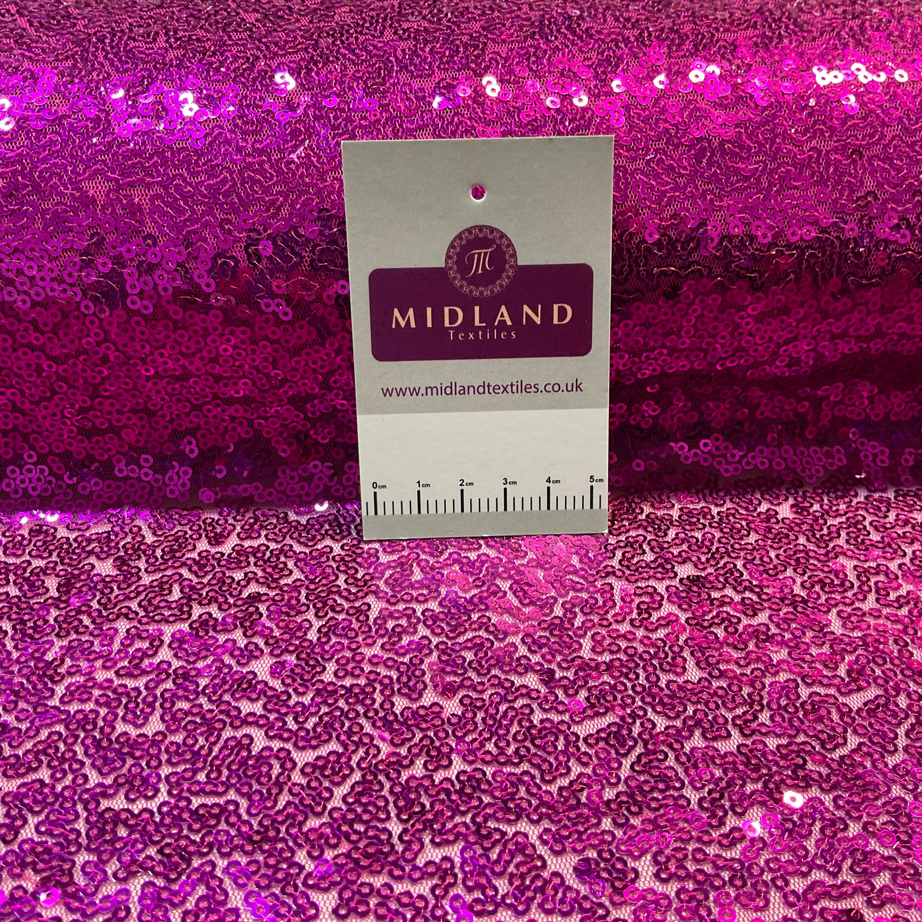 SENSATIONAL 3MM SEW ON ALL OVER SEQUINS ON NET FABRIC 50' WIDE DRESS FABRIC M1797 MTEX