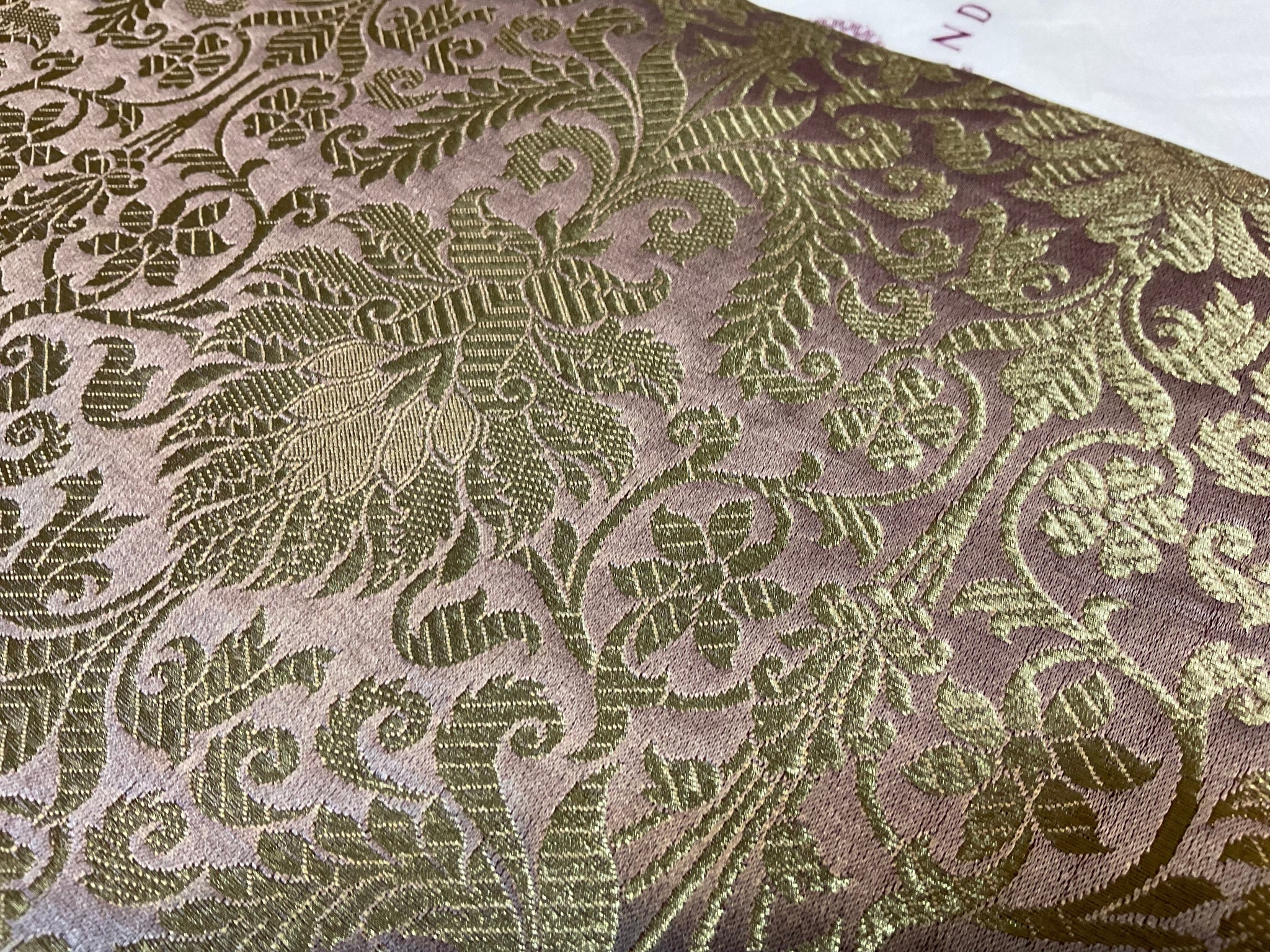 Indian Floral Ornamental wedding Banarsi Brocade Fabric 114cm wide M1774