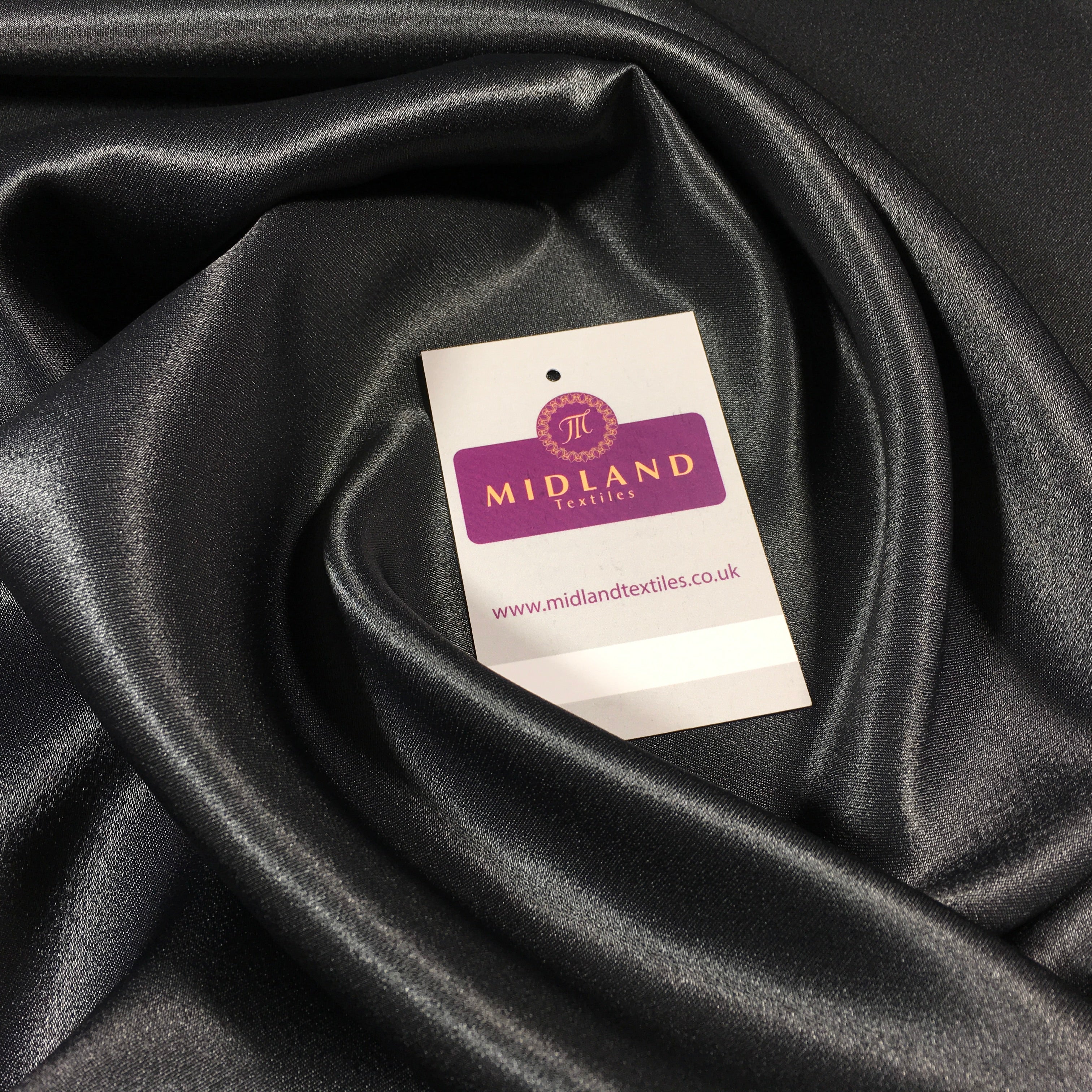 Crepe Back Liquid Satin Fabric - Silky Smooth 110cm Wide M87