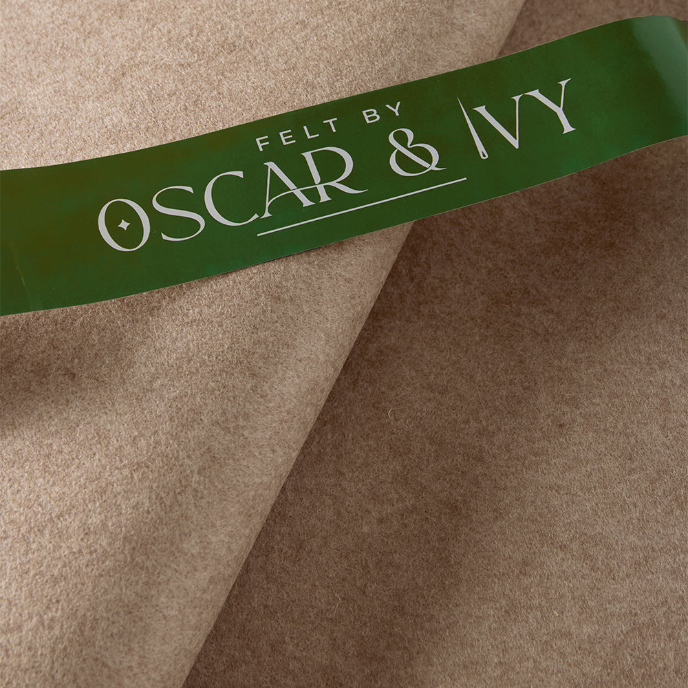 Oscar & Ivy Wool blend Viscose Mix Felt 36' Wide Fabric M1980