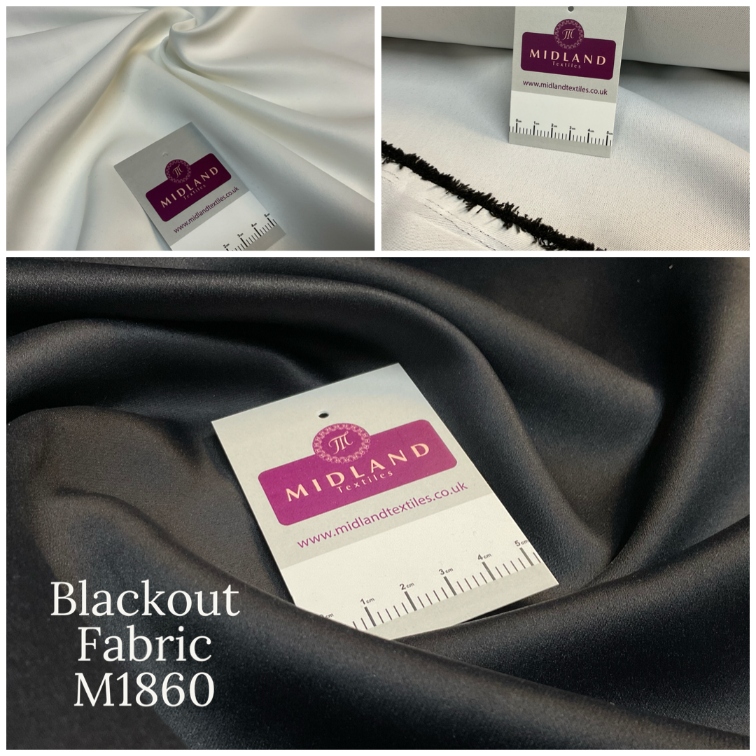 Plain Blackout Fabric – 137cm Wide M1860